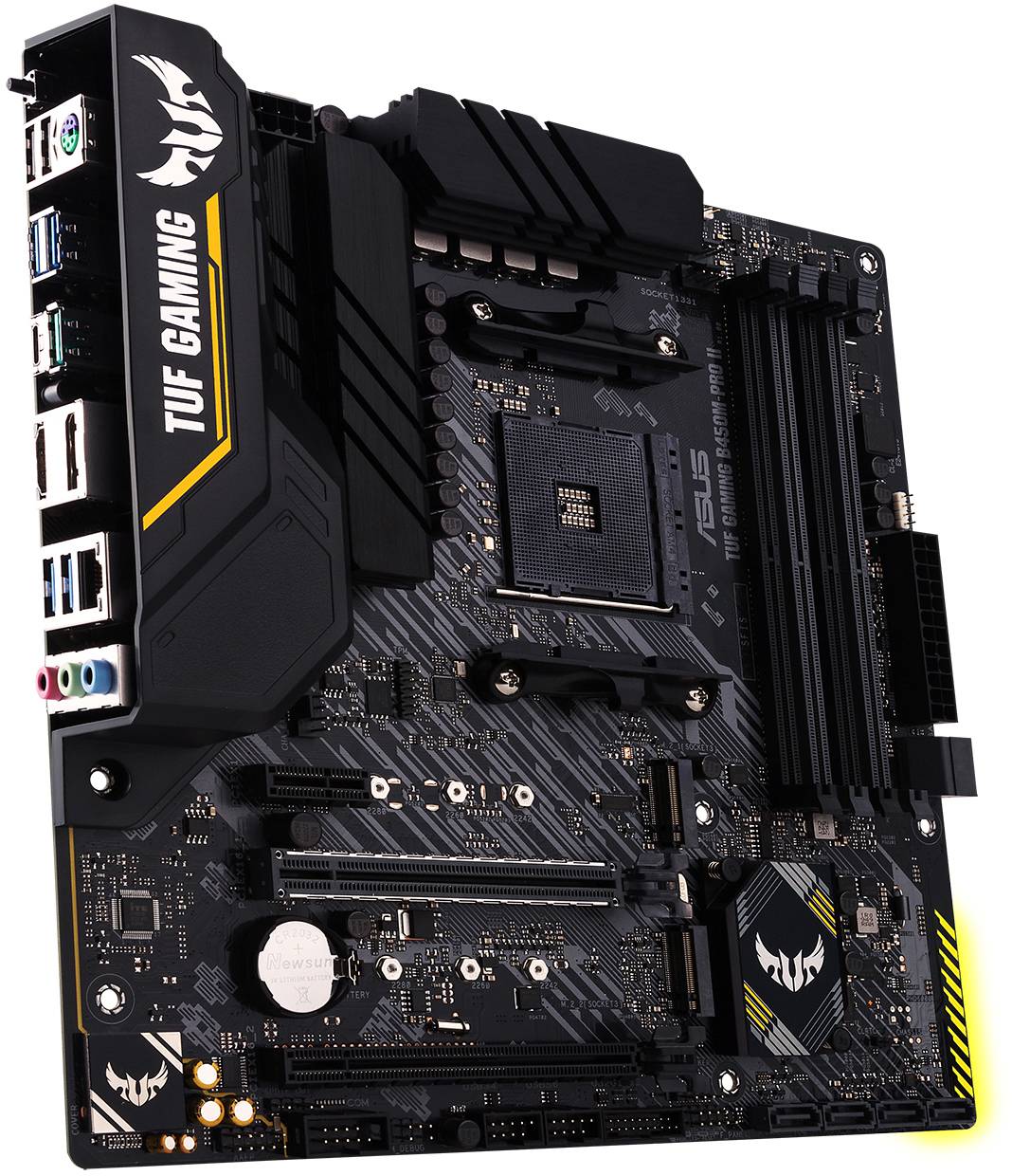 Asus TUF GAMING B450M-PRO II Mainboard Sockel (PC) AMD AM4 Formfaktor (Details) ATX Mainboard-Chipsatz AMD® B450