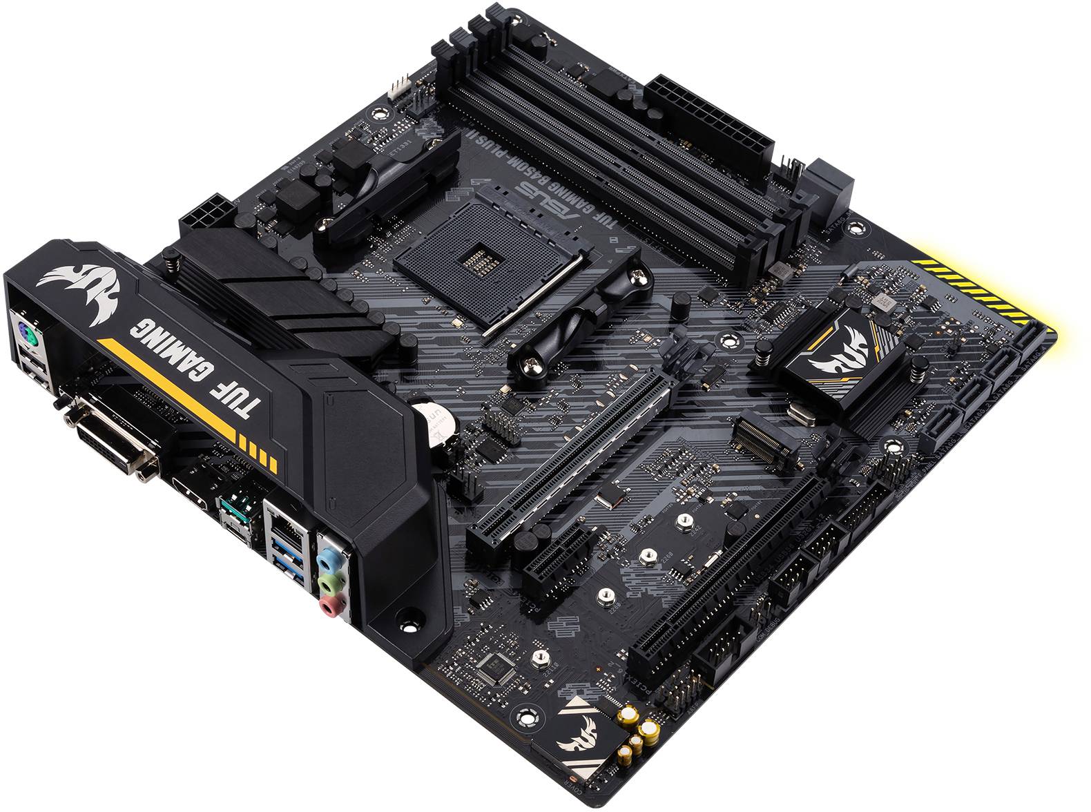 Asus TUF GAMING B450M-PLUS II Mainboard Sockel (PC) AMD® AM4 Formfaktor (Details) Micro-ATX Mainboard-Chipsatz AMD® B450