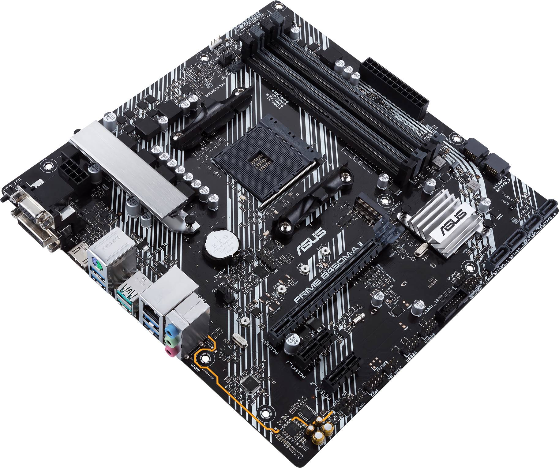 Asus PRIME B450M-A II Mainboard Sockel (PC) AMD® AM4 Formfaktor (Details) Micro-ATX Mainboard-Chipsatz AMD® B450