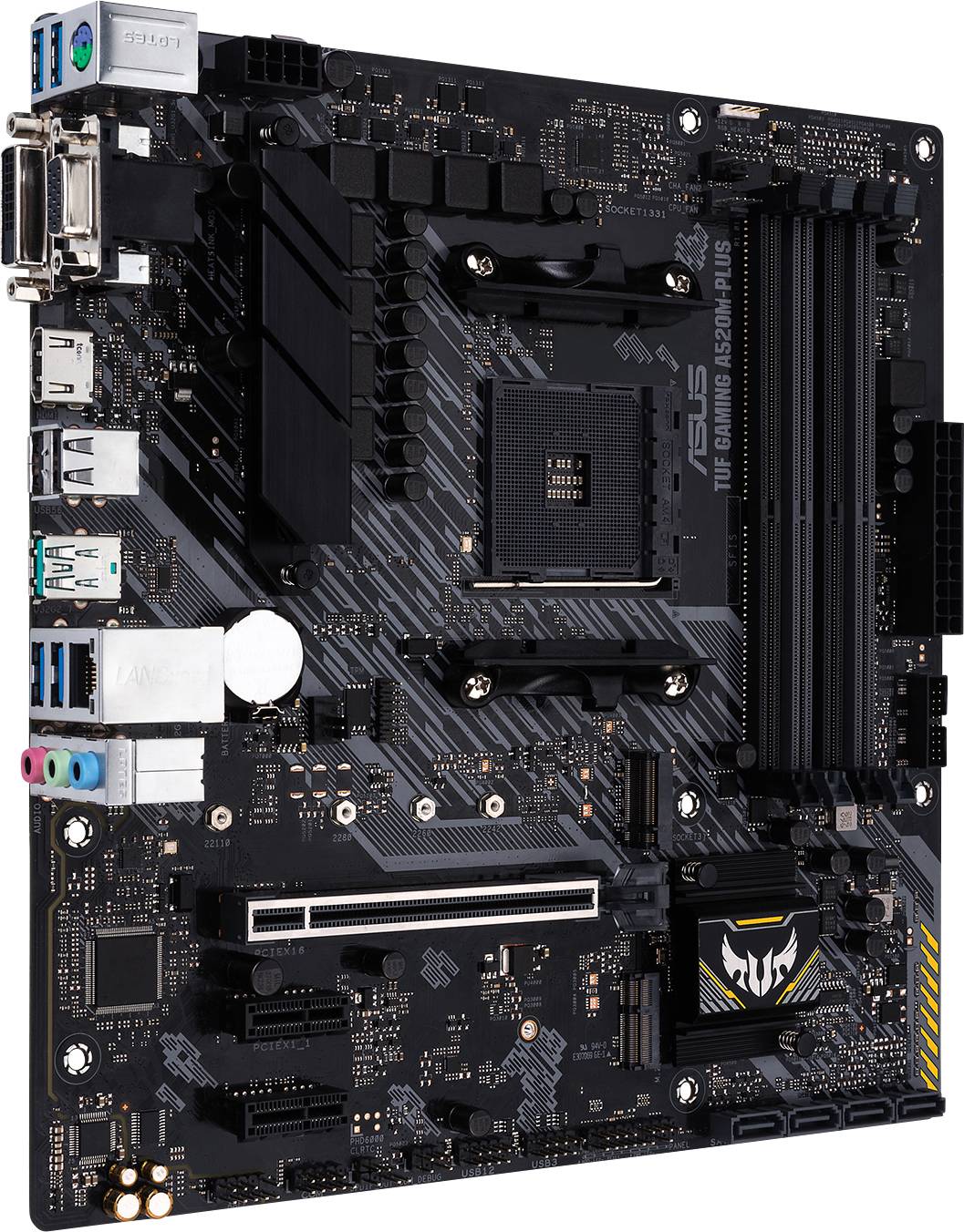 Asus TUF GAMING A520M-PLUS Mainboard Sockel (PC) AMD AM4 Formfaktor (Details) Micro-ATX