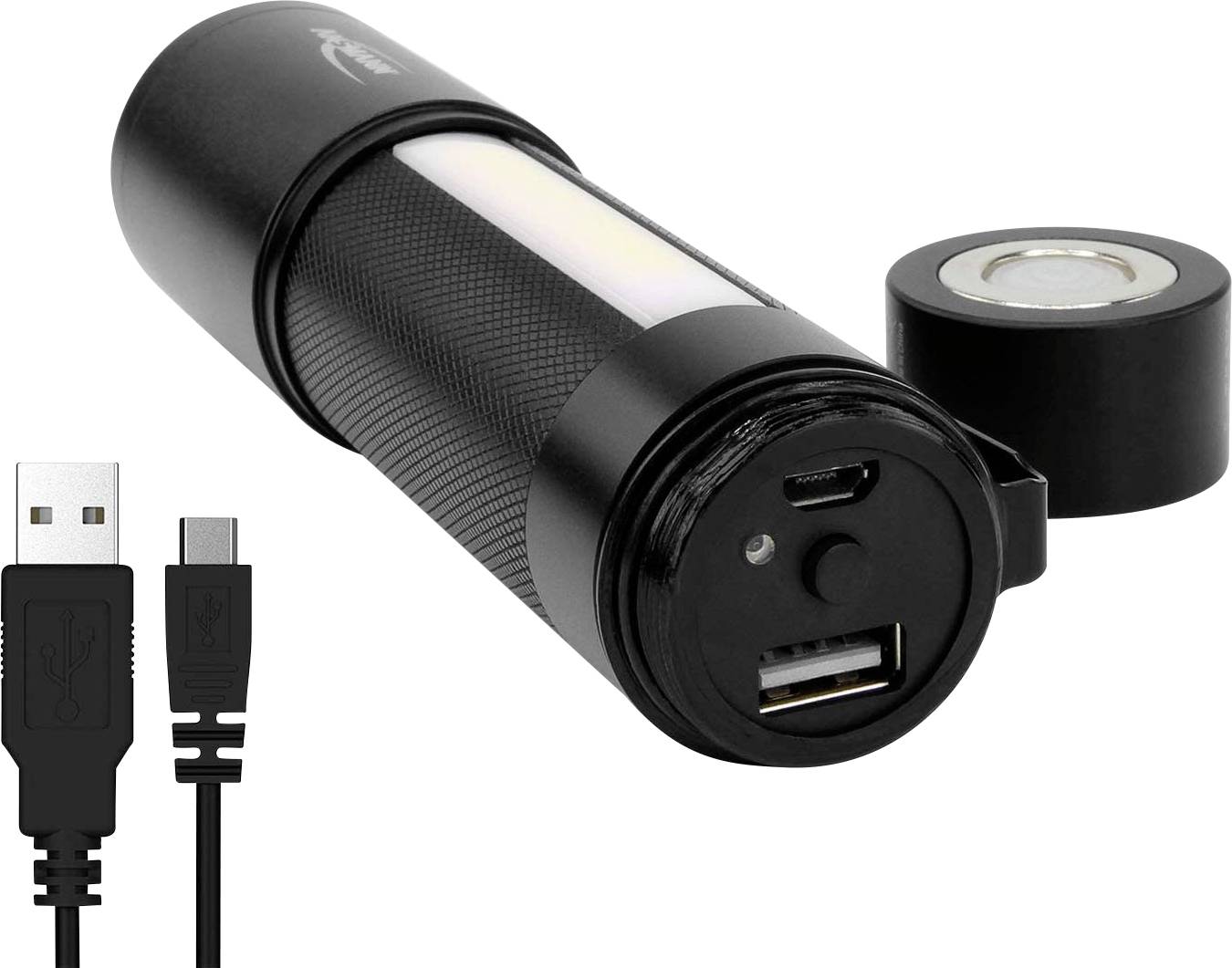 Ansmann 1600-00248 Taschenlampe mit Gürtelclip, mit Handschlaufe 340g