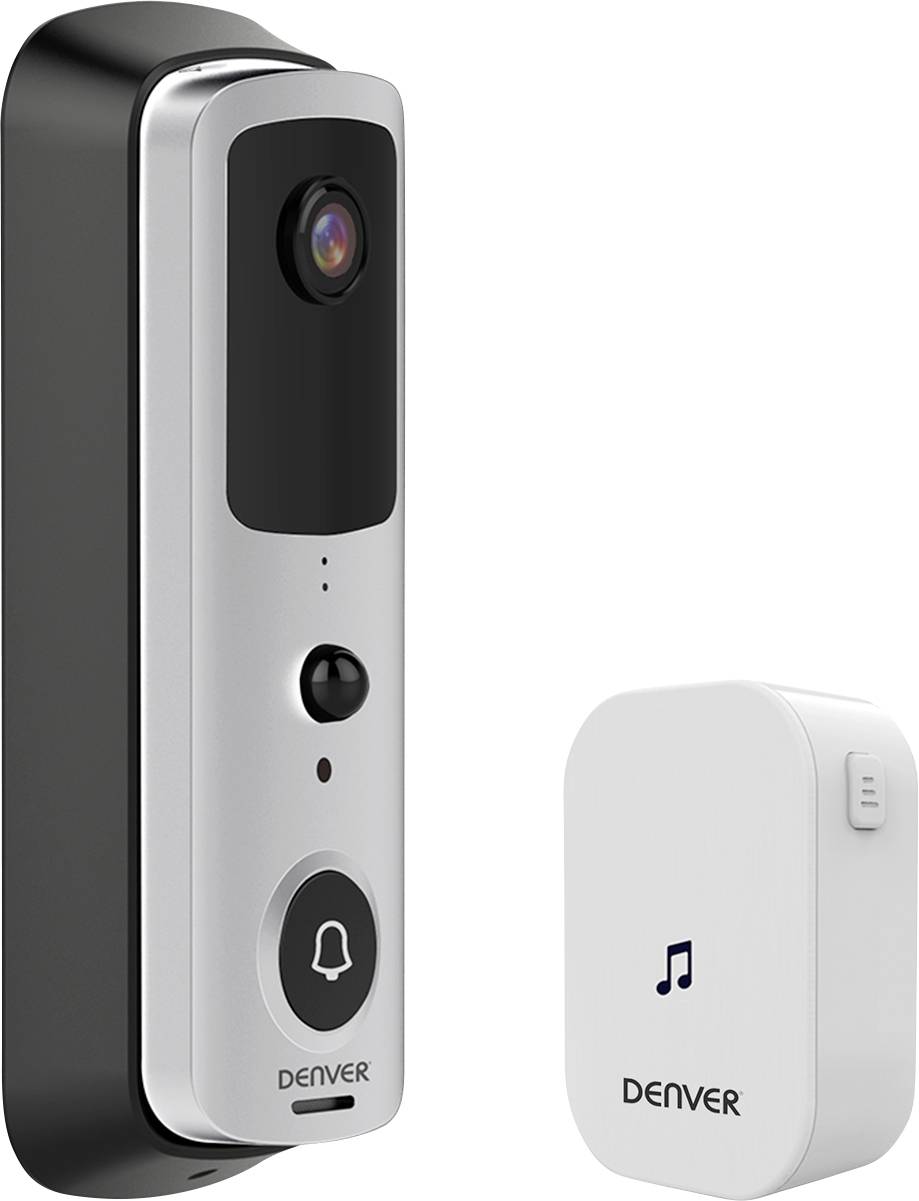 Denver SHV-120 Video-Türsprechanlage WLAN Türsprechanlagen-Modul Weiß, Schwarz