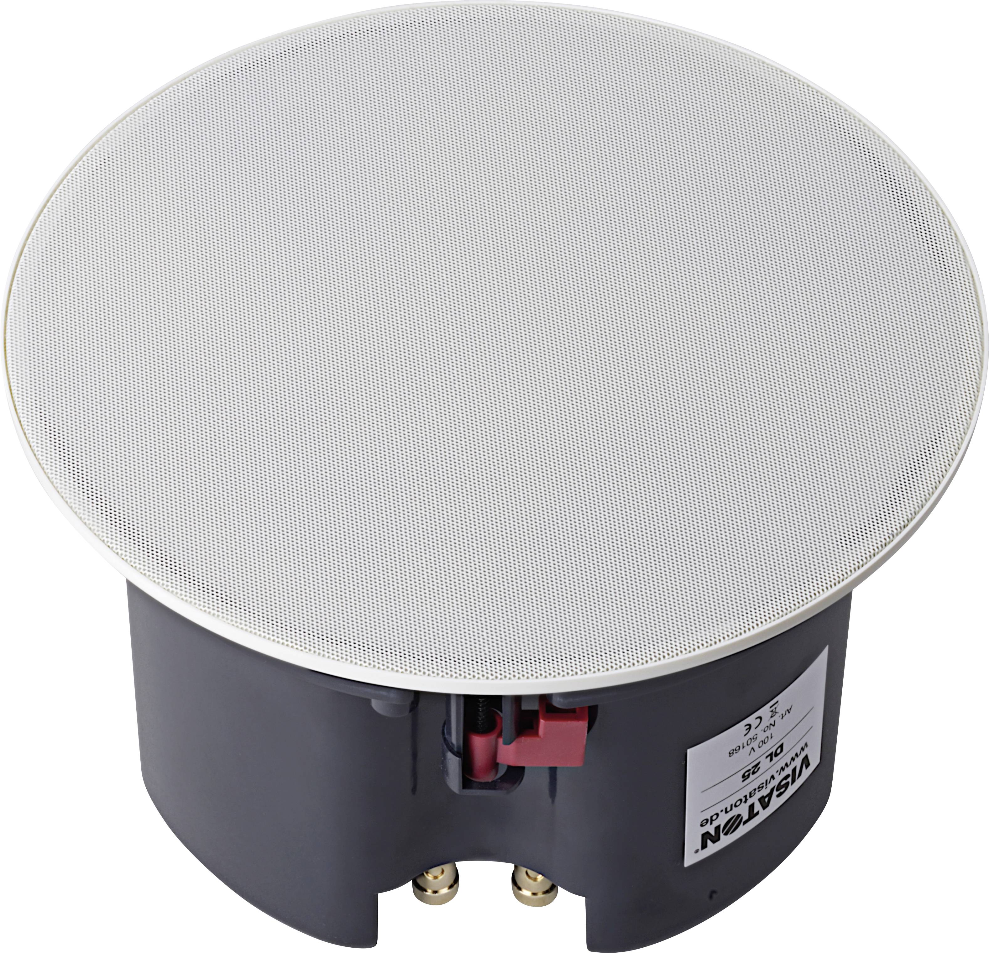 Visaton DL 25 - 100 V/8 Ohm Deckenlautsprecher 30 W 100 V Reinweiß (RAL 9010) 1 St.