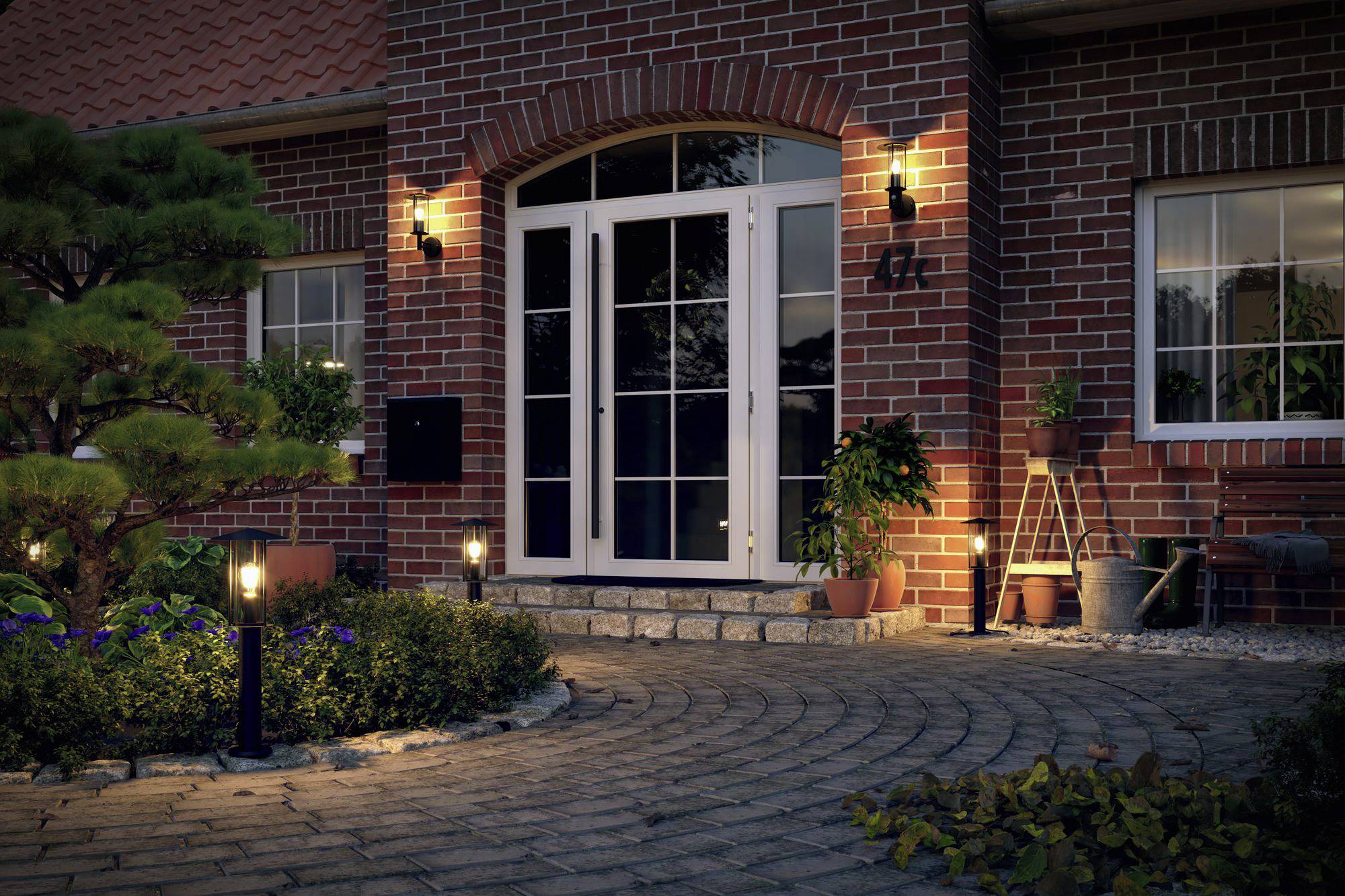 Paulmann 94398 Wandleuchte E27 Dunkelgrau