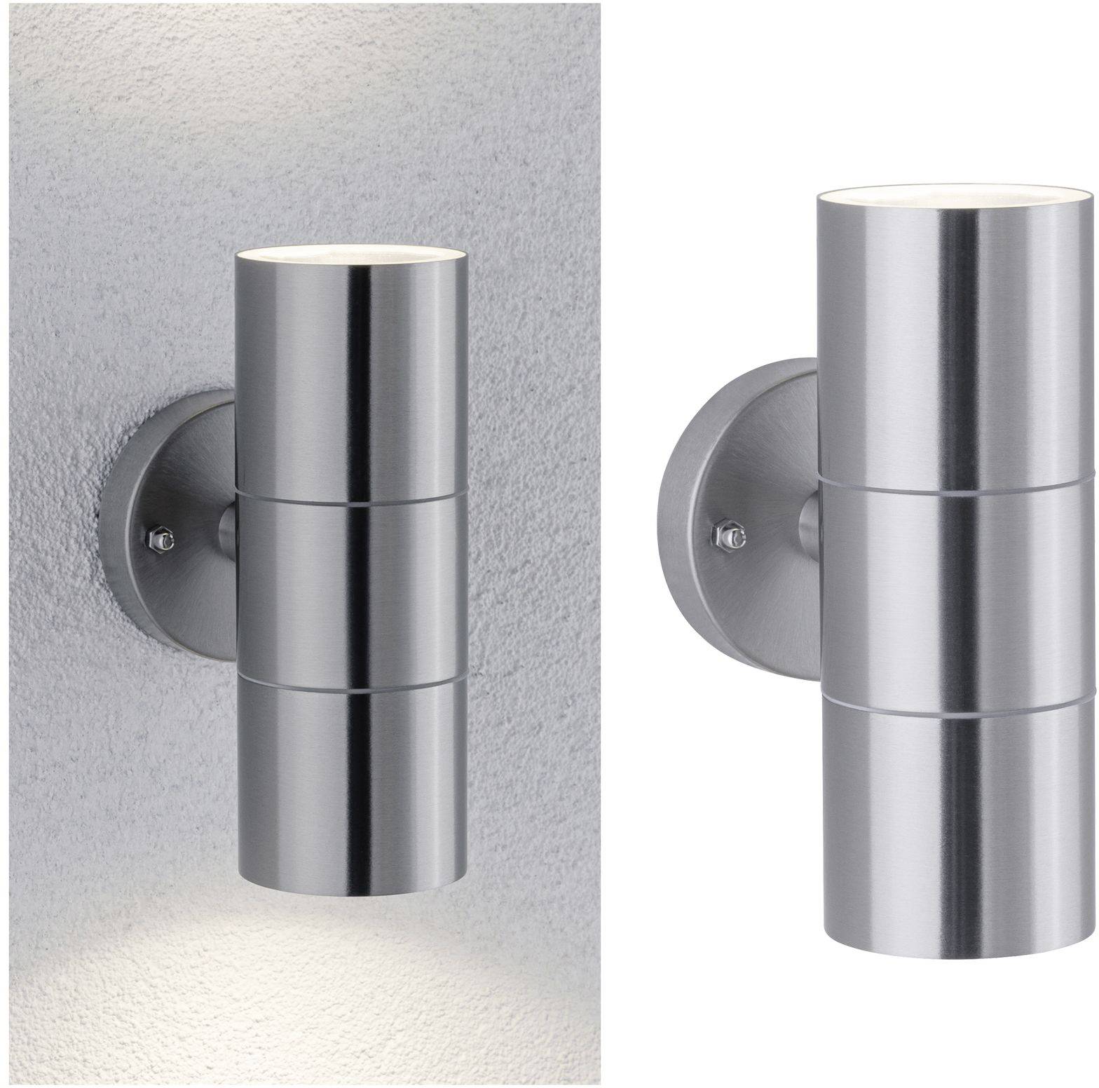 Paulmann 94331 Wandleuchte GU10 Edelstahl (gebürstet)