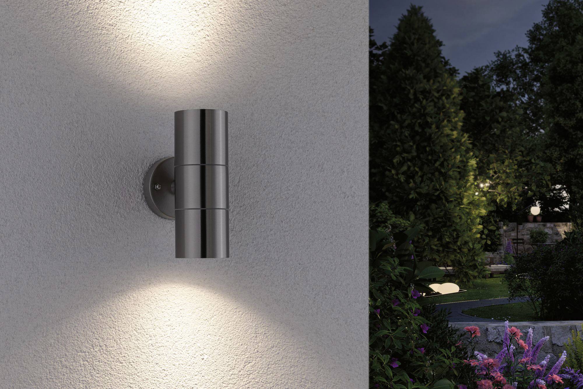 Paulmann 94331 Wandleuchte GU10 Edelstahl (gebürstet)