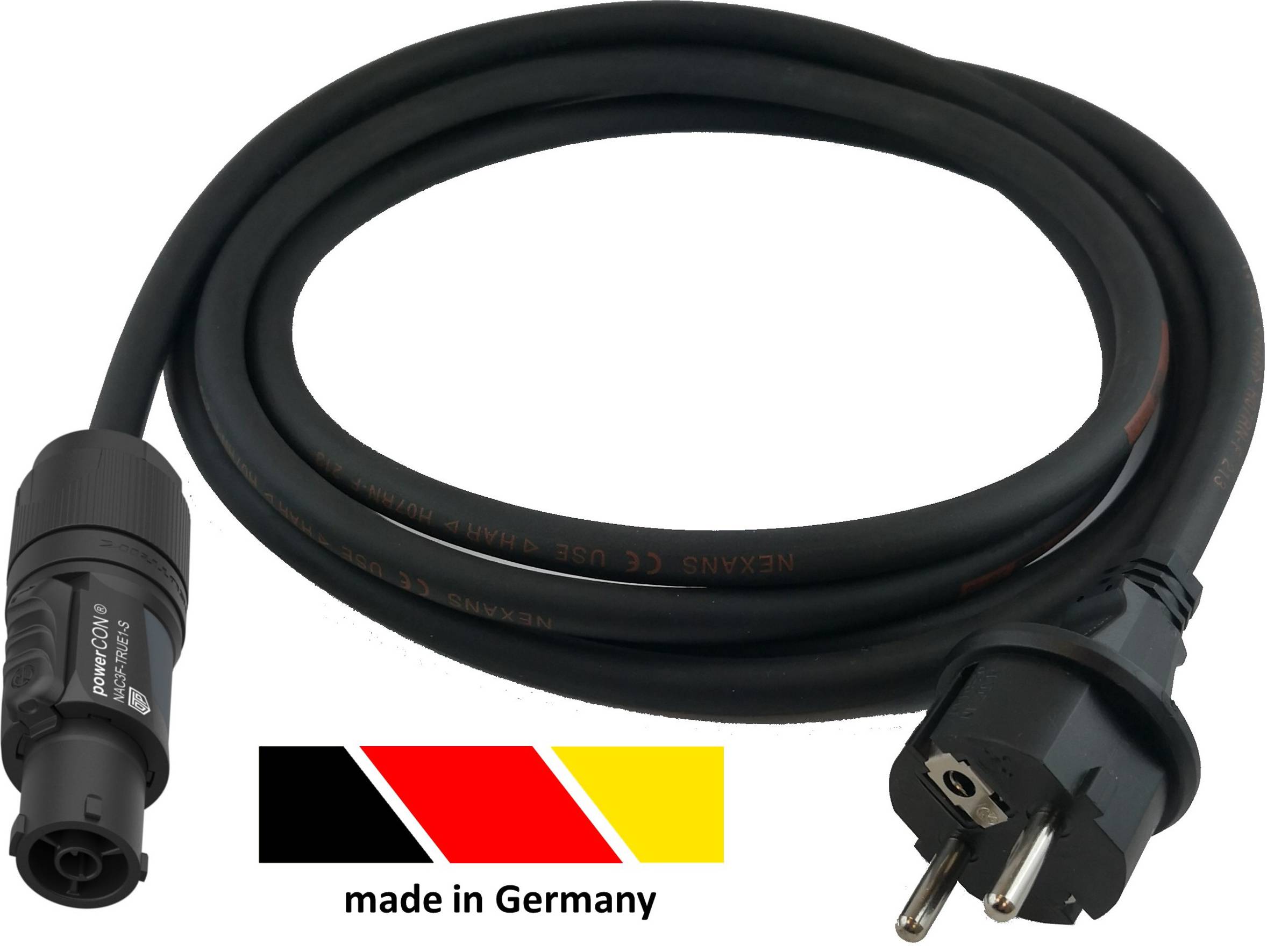 HAWA R7028 Strom Anschlusskabel Schwarz 5.00m