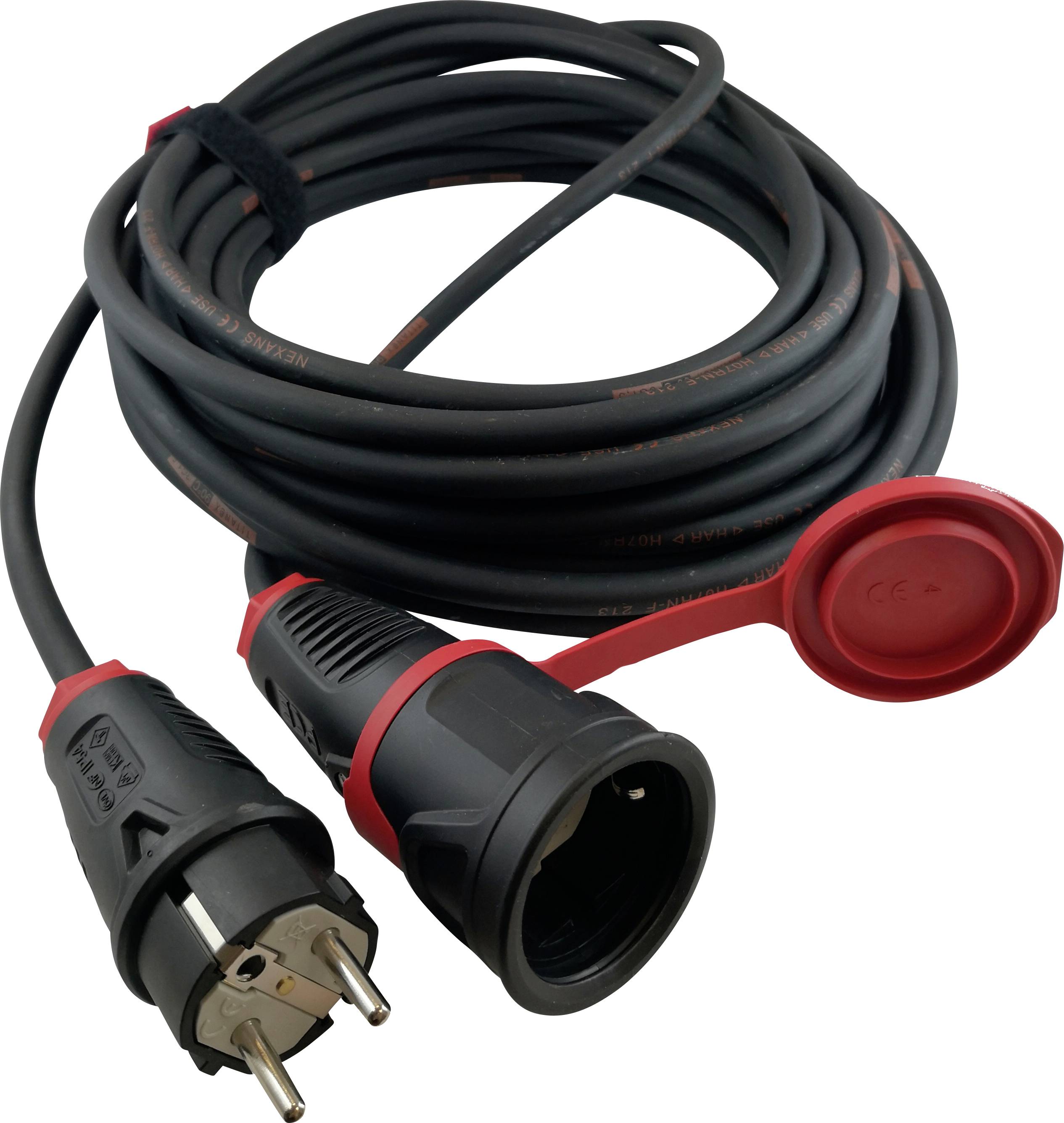 HAWA R7030 Strom Verlängerungskabel 16A Schwarz 10.00m H07RN-F 3G 1,5mm²