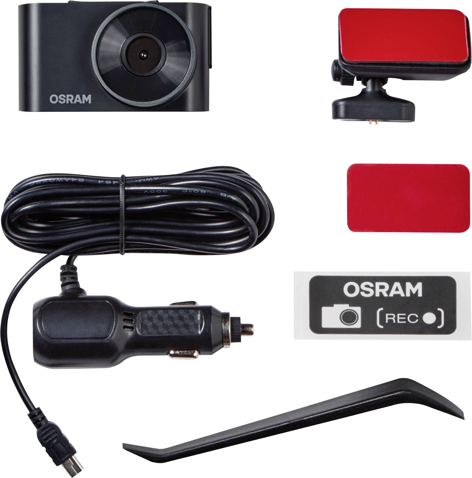 OSRAM ORSDC30 Dashcam Blickwinkel horizontal max.=130 ° 5 V Akku, Display, WLAN