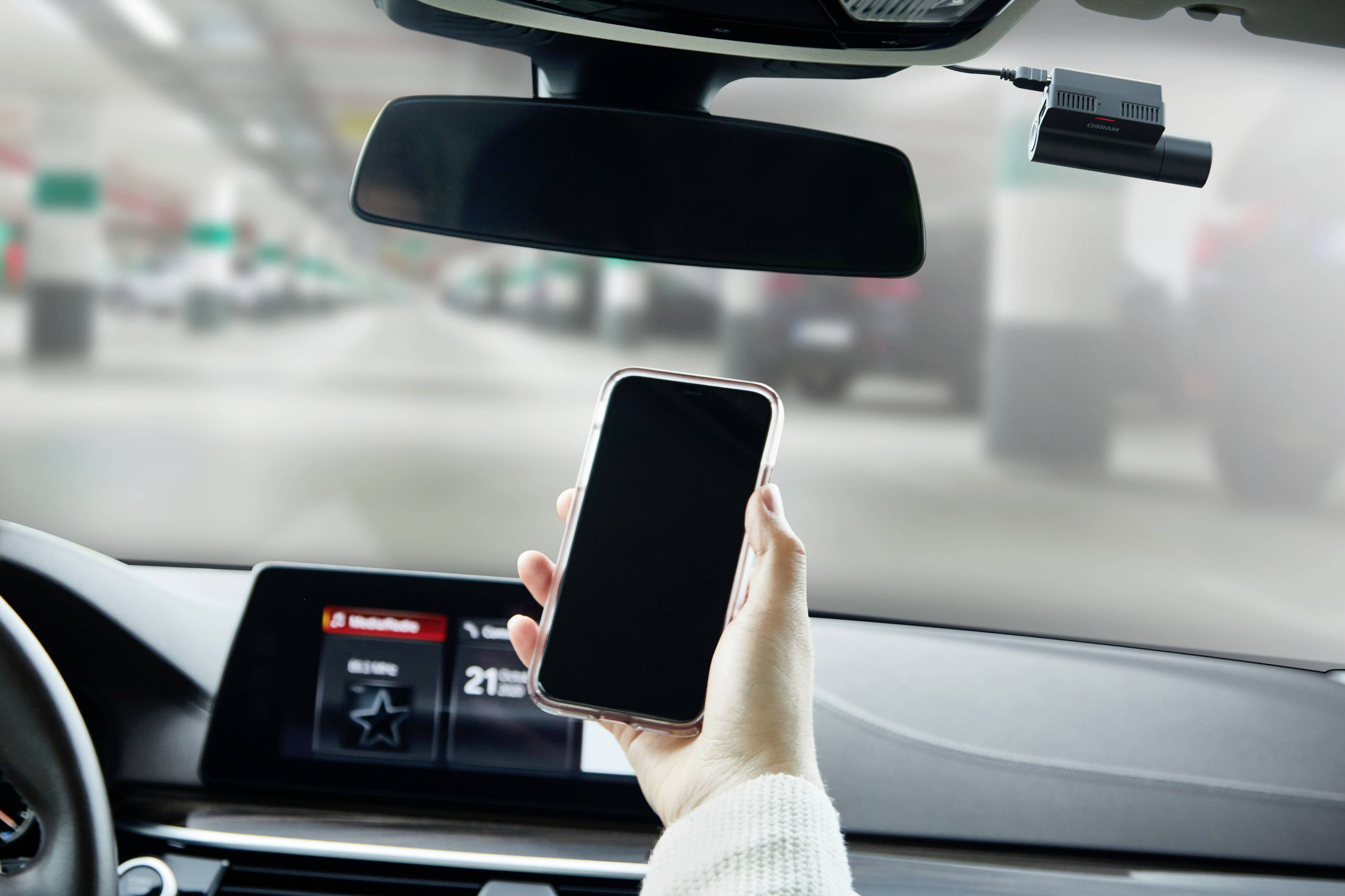 OSRAM ORSDC50 Dashcam mit GPS Blickwinkel horizontal max.=140 ° 5 V Akku, WLAN