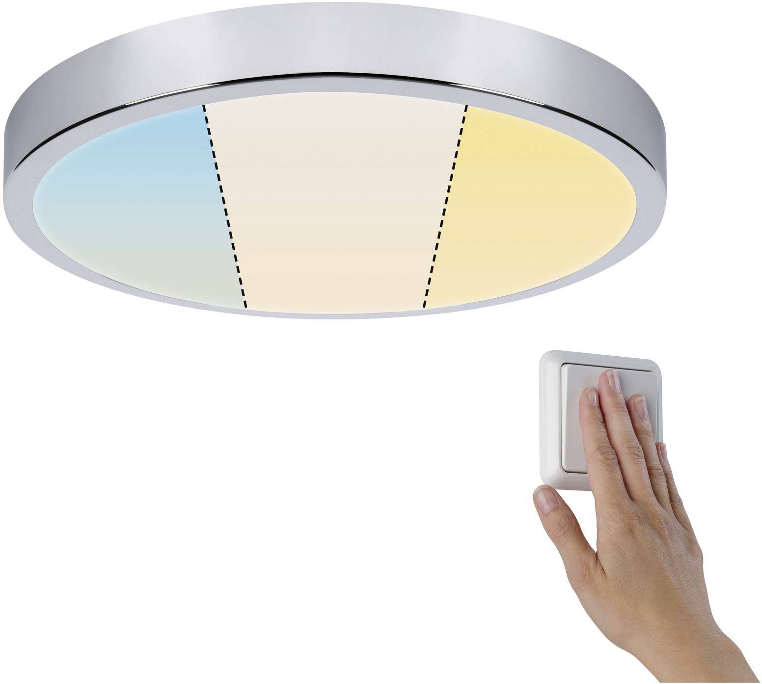 Paulmann LED-Bad-Einbaupanel 24 W IP44 Chrom
