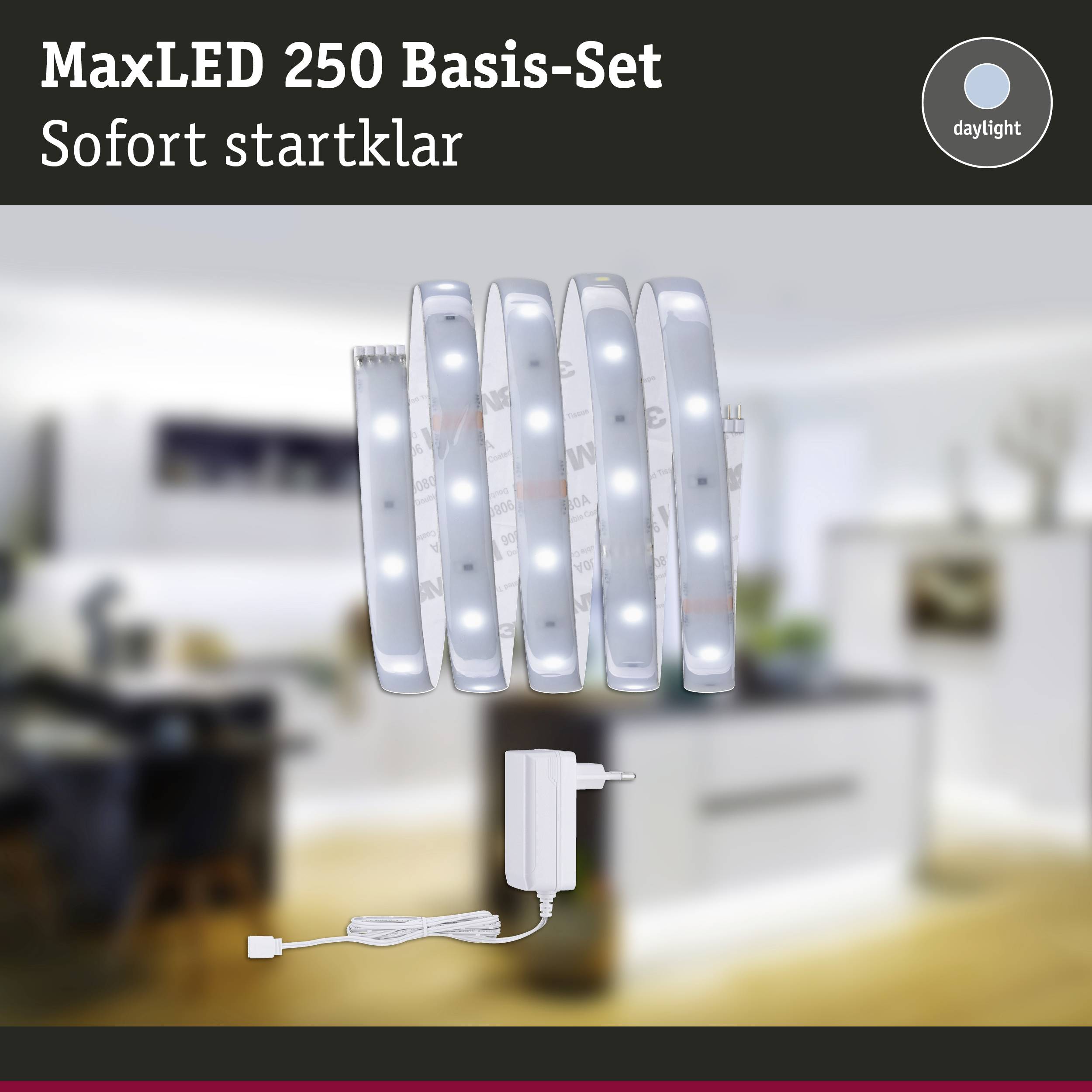 Paulmann 79872 LED-Streifen-Basisset mit Stecker 24V 1.5m Tageslichtweiß 1 Set