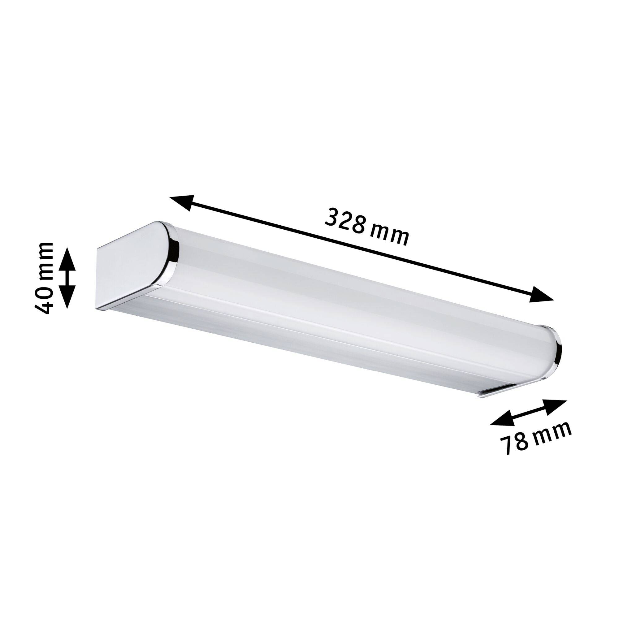 Paulmann 78943 LED-Spiegelleuchte 6.5W Warmweiß Chrom