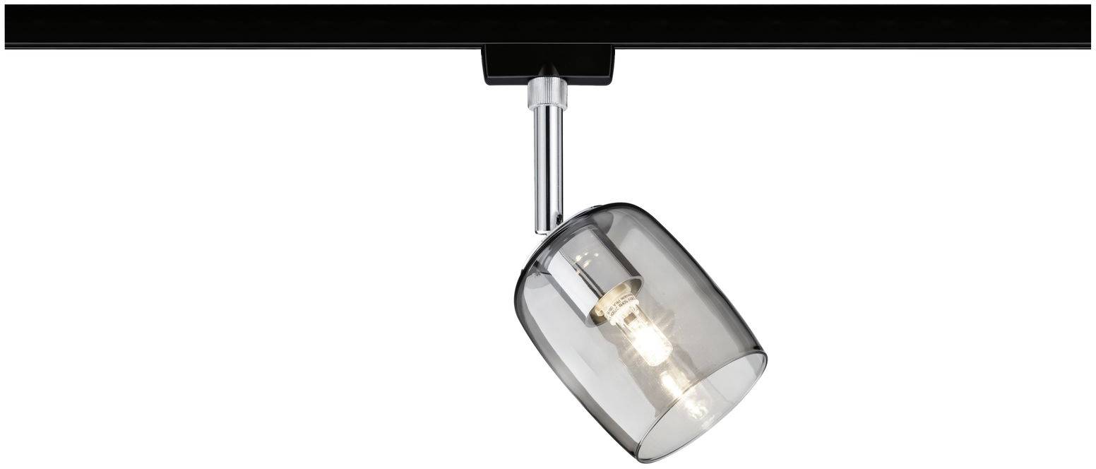 Paulmann Blossom Deckenstrahler URail G9 Schwarz (matt), Rauchglas