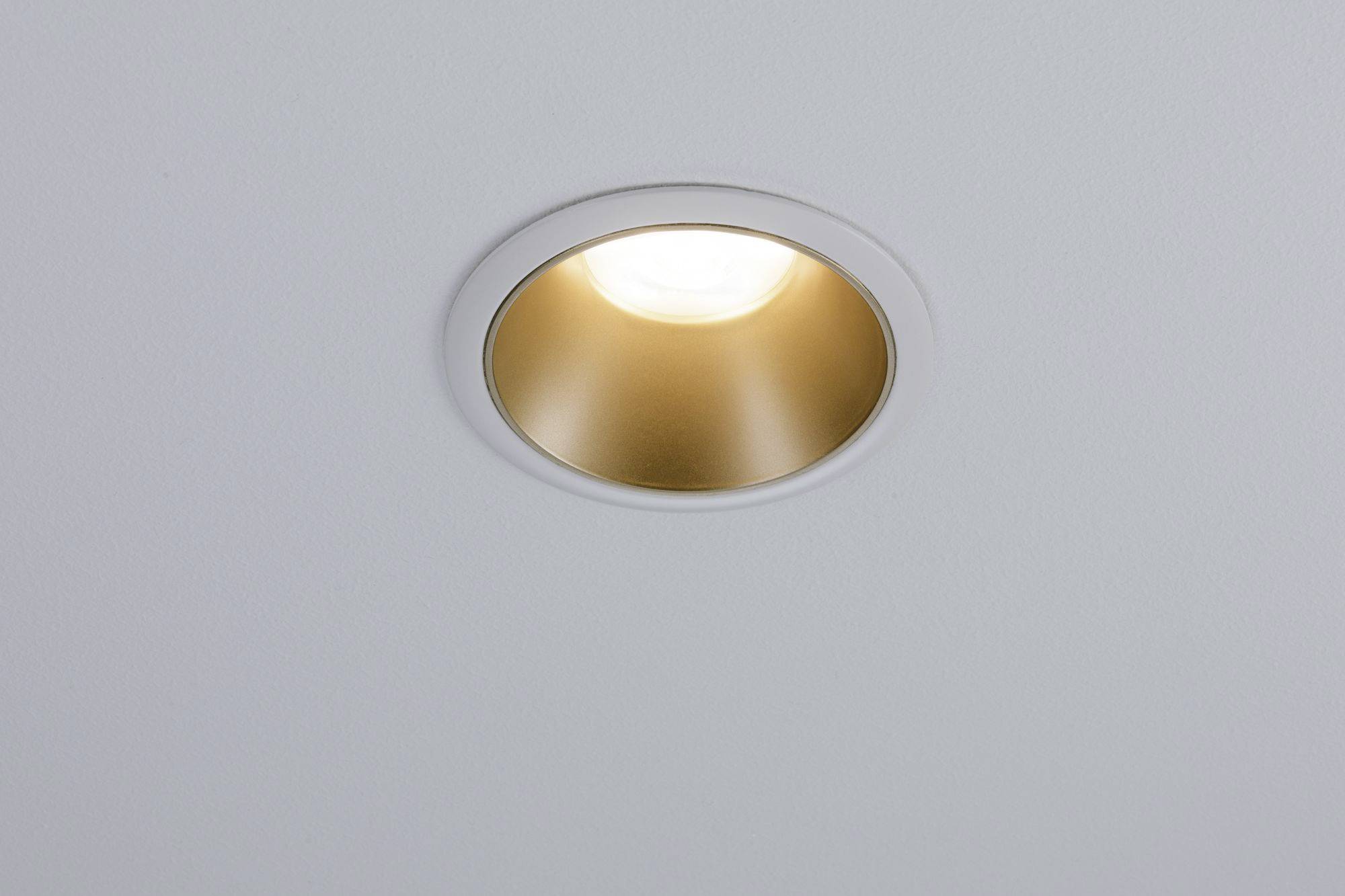 Paulmann 93396 LED-Einbauleuchte GU10 Weiß (matt), Gold