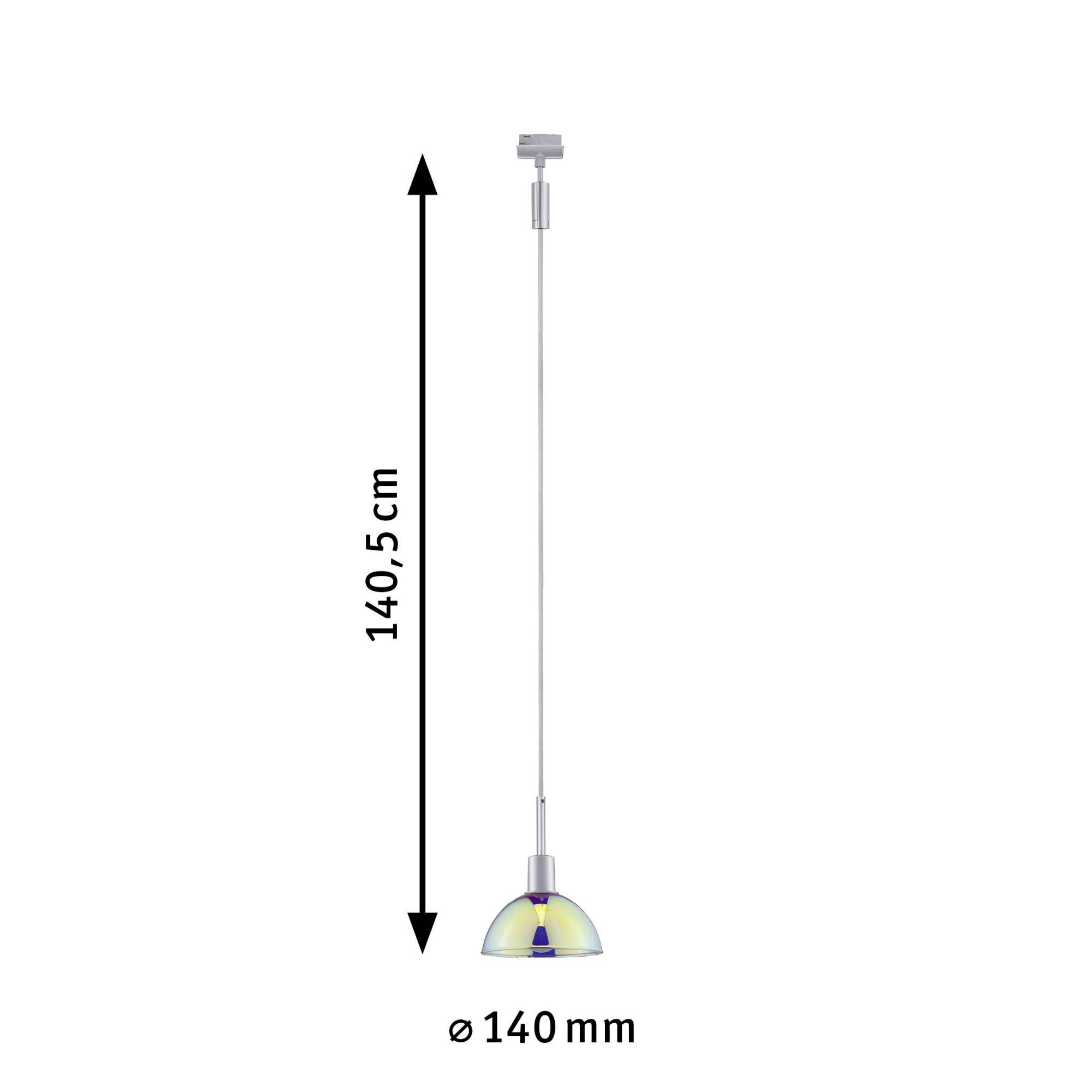 Paulmann Sarrasani Pendelleuchte URail E14 Chrom (matt), Dichroic