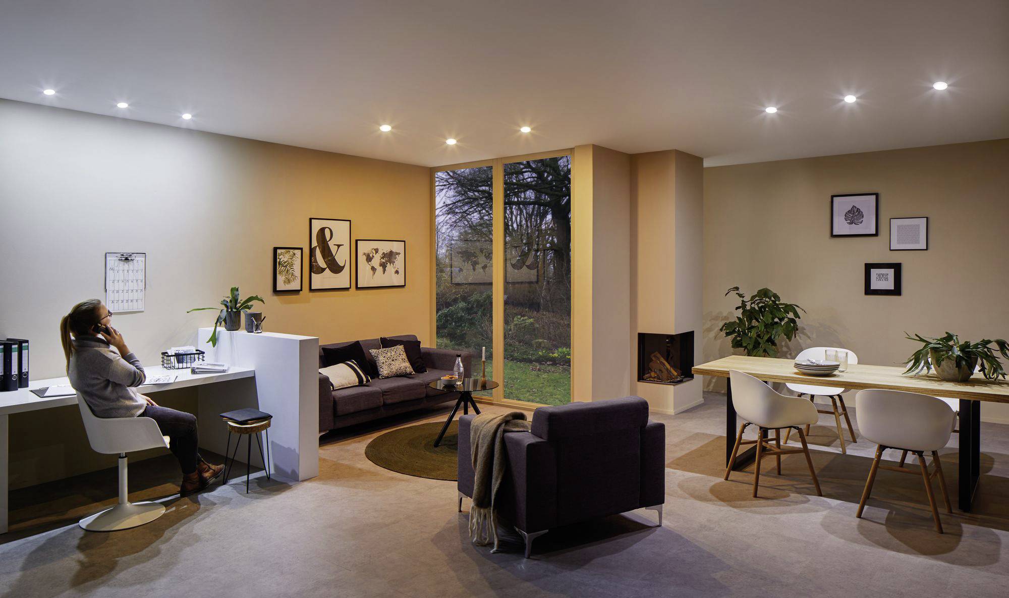 Paulmann 92478 LED-Einbauleuchte 3er Set LED 19.5W Satin