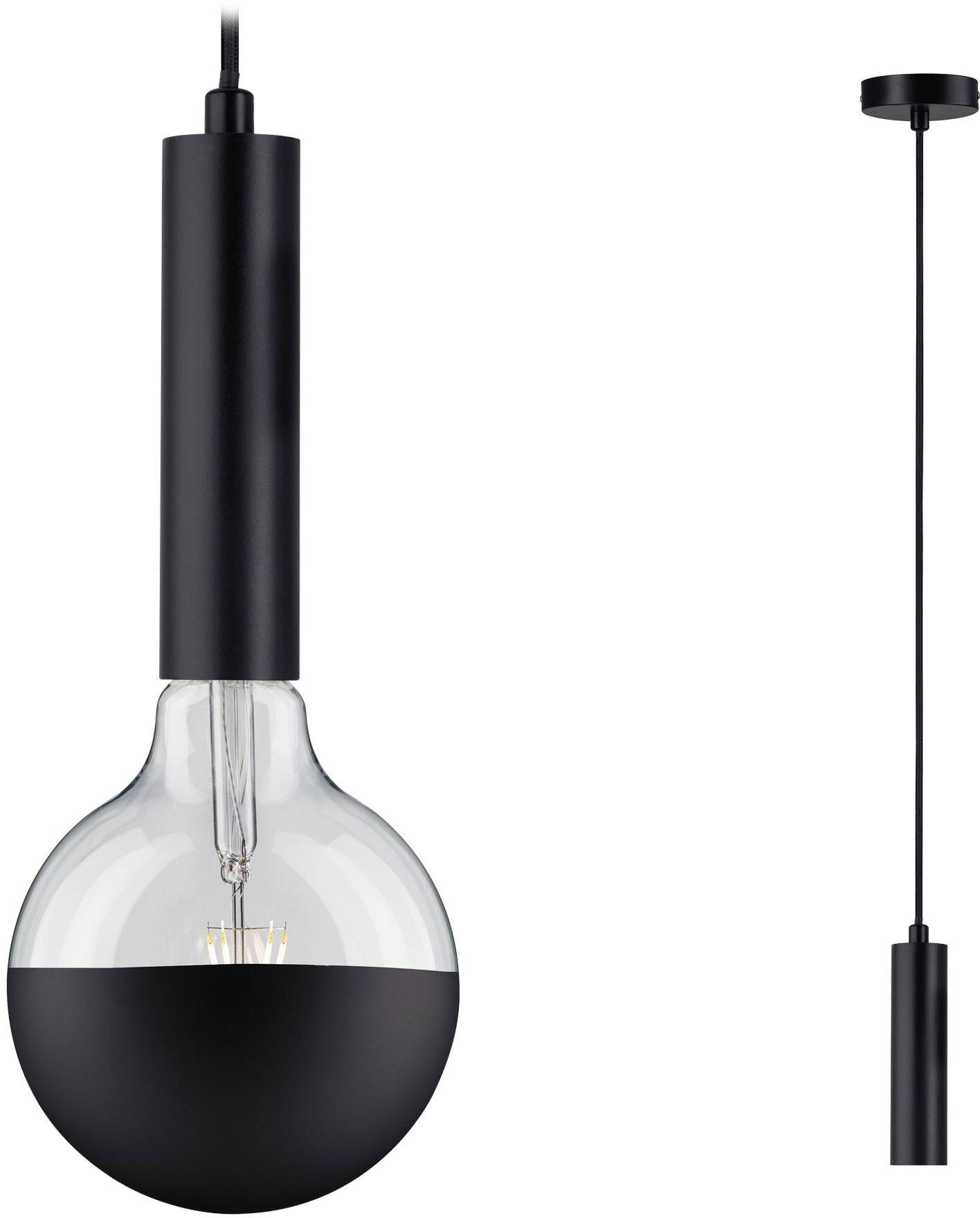 Paulmann 79757 Pendelleuchte E27 Schwarz