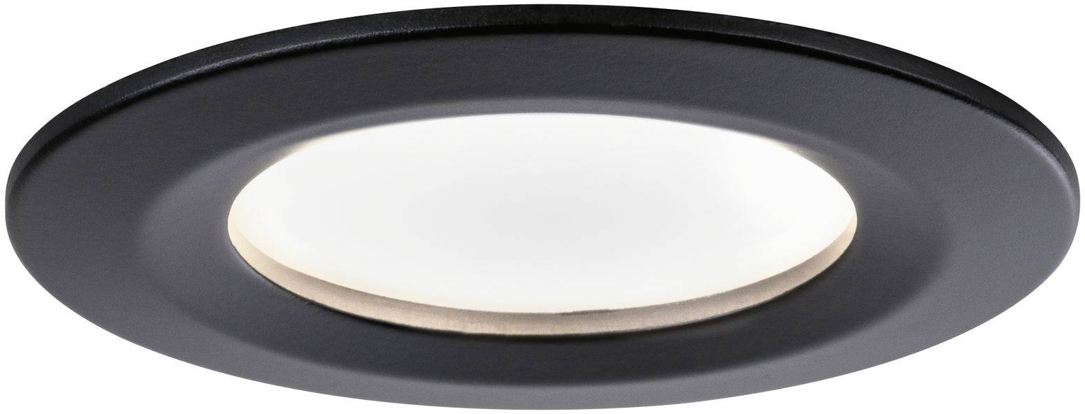 Paulmann 94473 LED-Einbauleuchte 3er Set LED 18W Schwarz (matt)