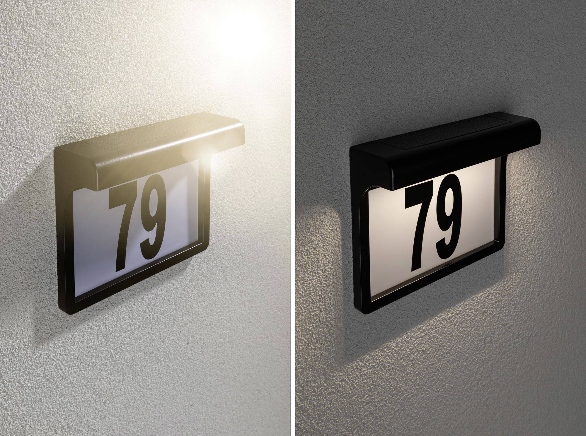 Paulmann 95388 Solar-Hausnummernleuchte 0.05 W Warmweiß Schwarz
