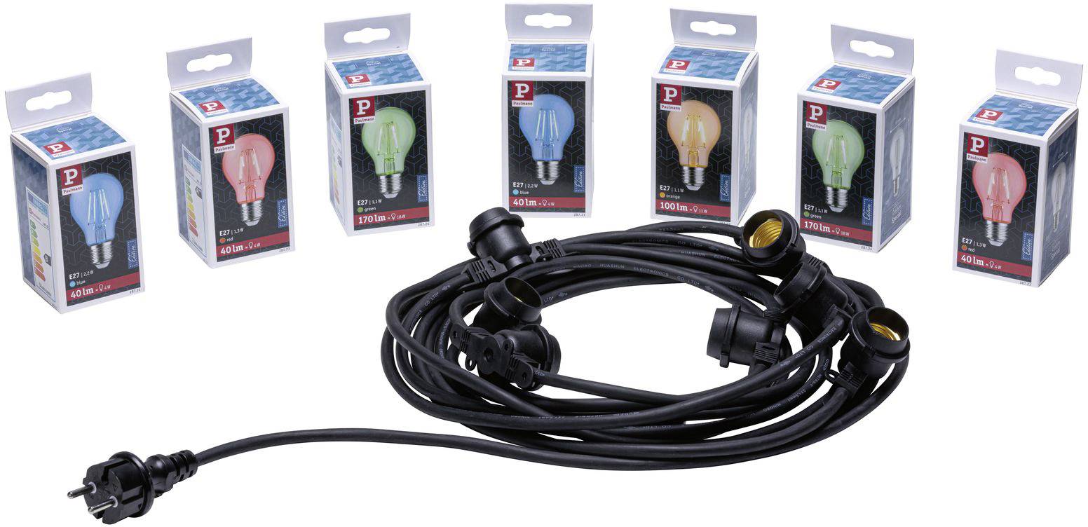 Paulmann 94316 Party-Lichterkette Innen/Außen netzbetrieben Anzahl Leuchtmittel 7