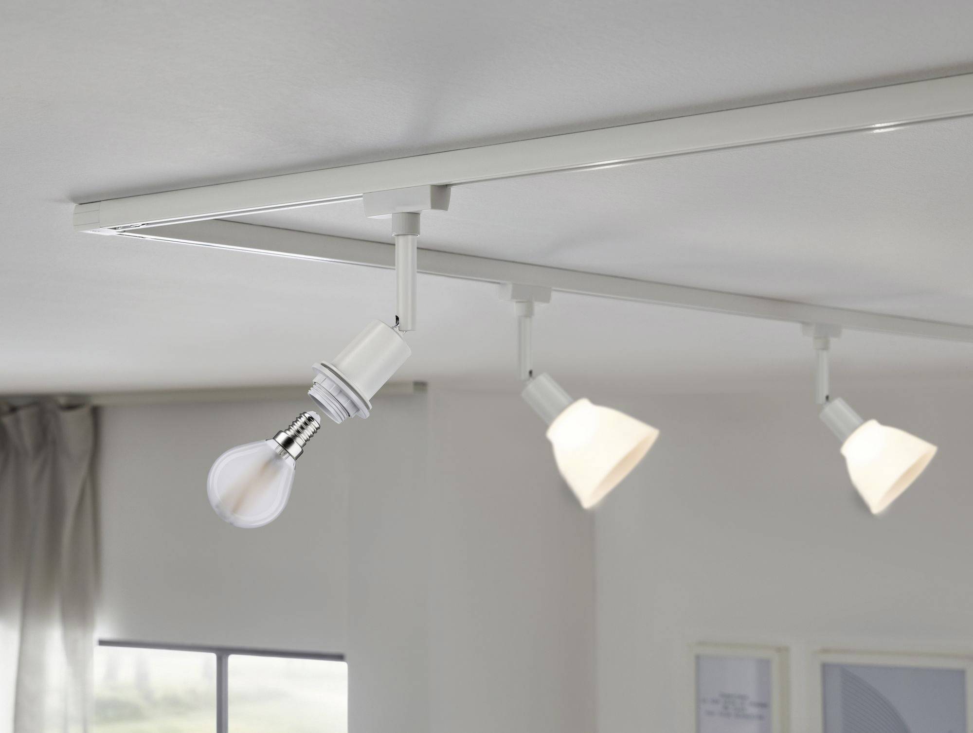 Paulmann Deco Systems Spot Deckenstrahler URail E14 Weiß