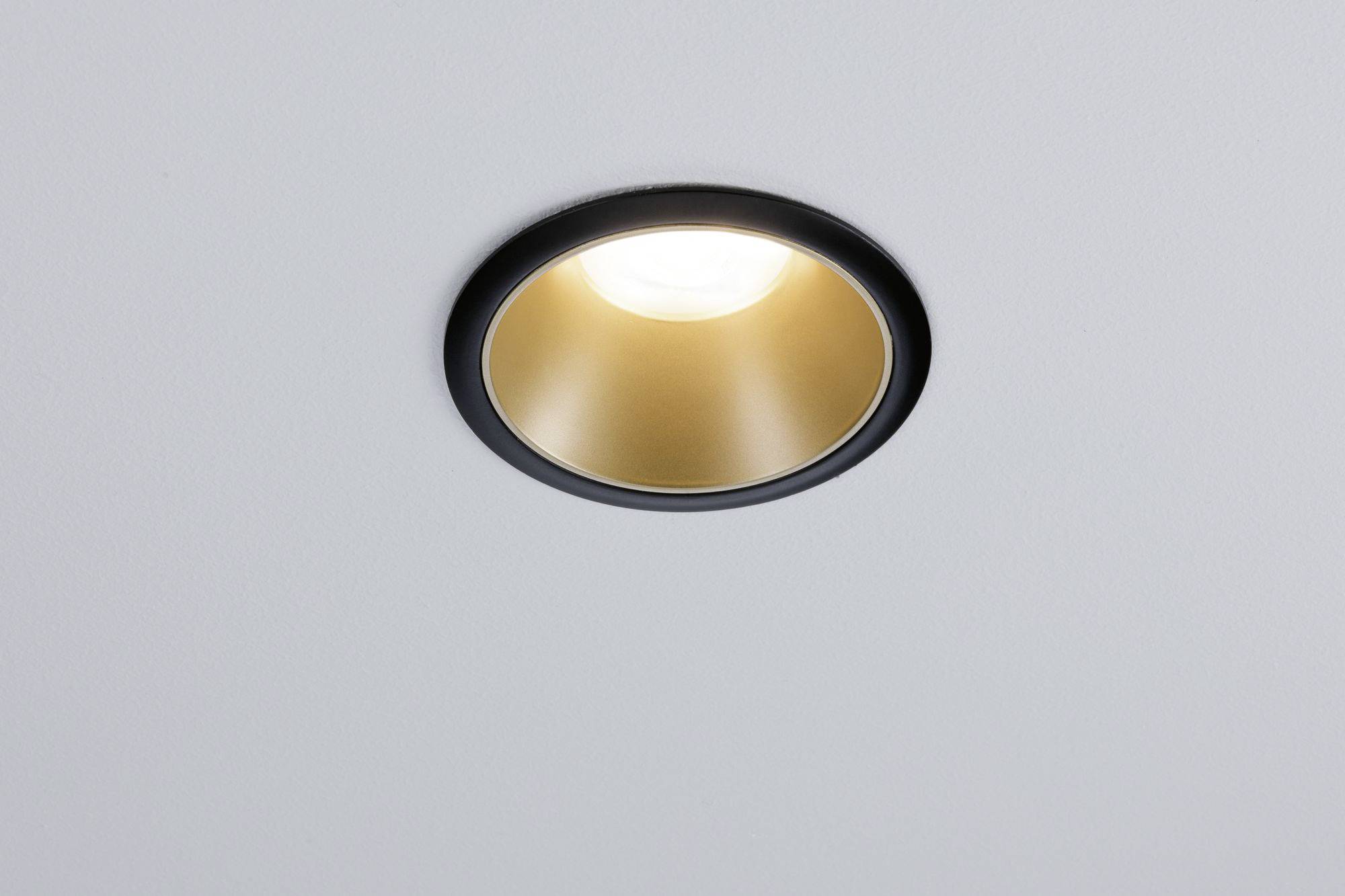 Paulmann 93395 LED-Einbauleuchte GU10 Schwarz (matt), Gold