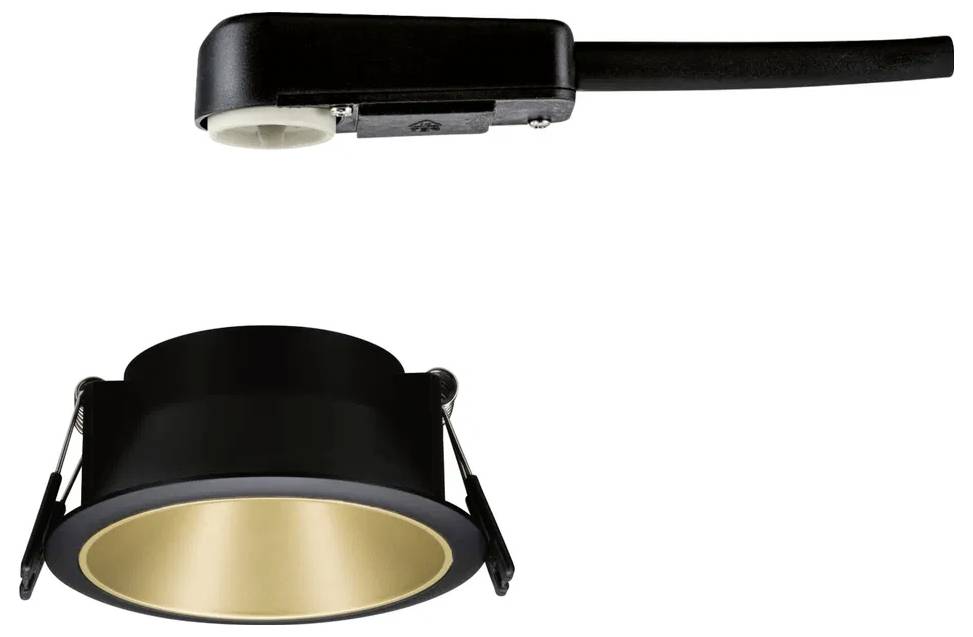 Paulmann 93395 LED-Einbauleuchte GU10 Schwarz (matt), Gold