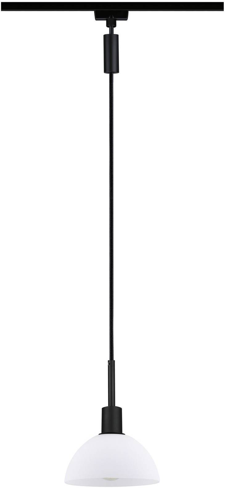 Paulmann Sarrasani Pendelleuchte URail E14 Schwarz (matt), Opal