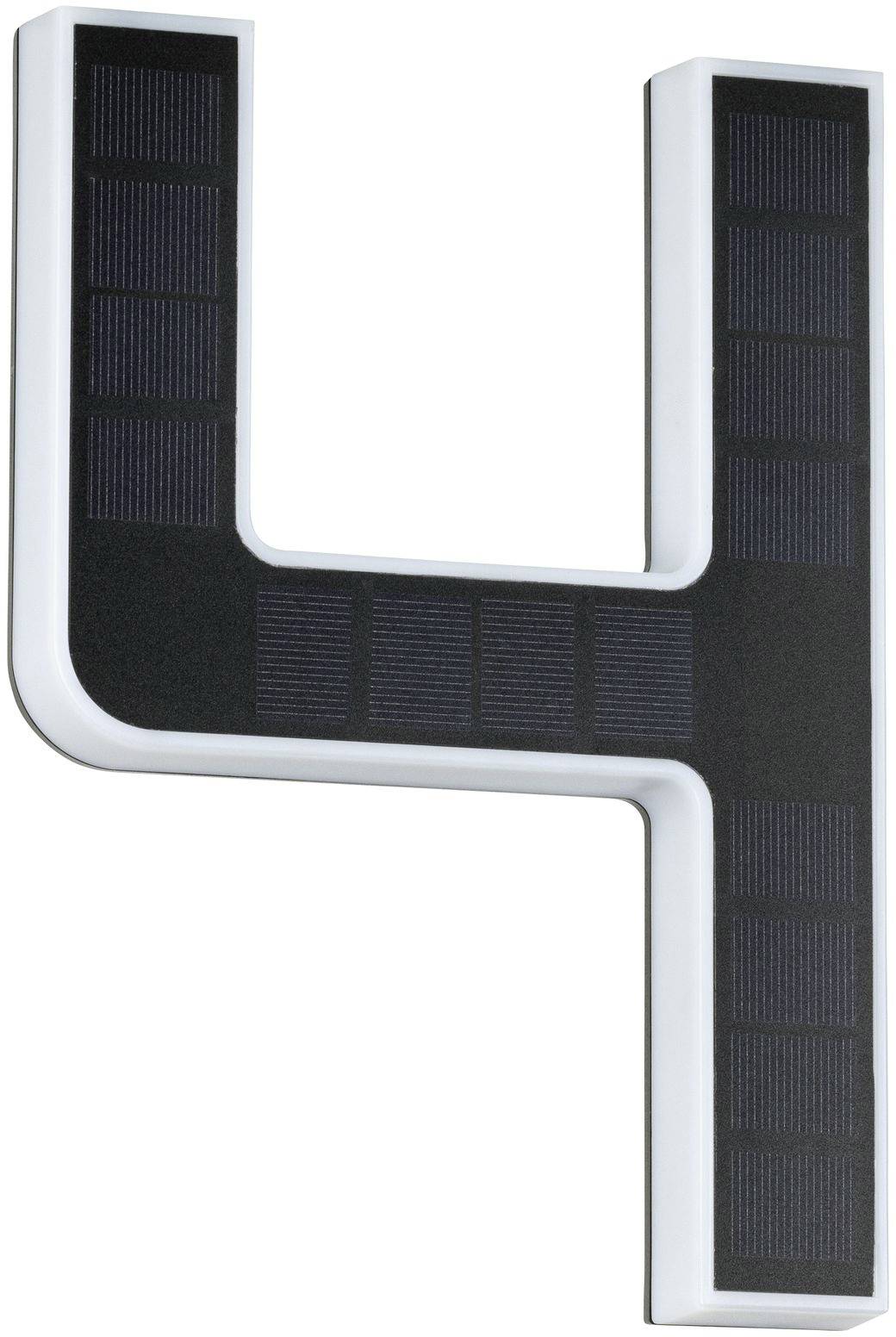 Paulmann 79845 Solar-Hausnummernleuchte 0.20W Warmweiß Schwarz