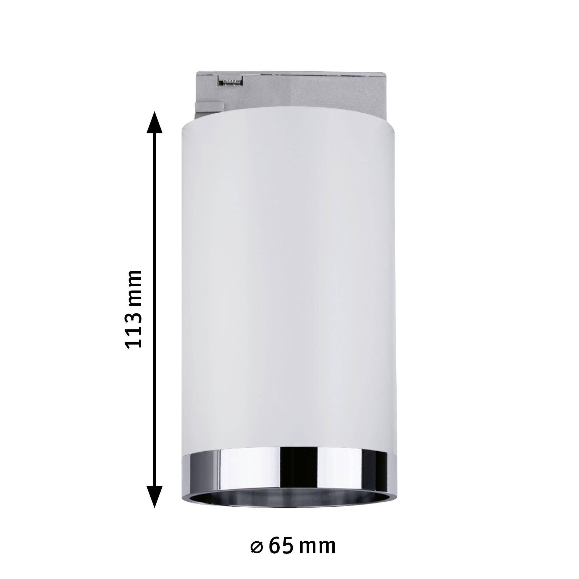 Paulmann Spot Tube Deckenstrahler URail GU10 Weiß, Chrom (matt)