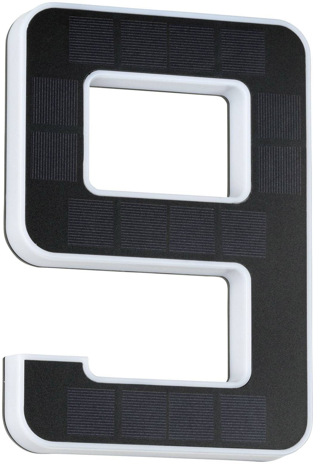Paulmann 79850 Solar-Hausnummernleuchte 0.20W Warmweiß Schwarz