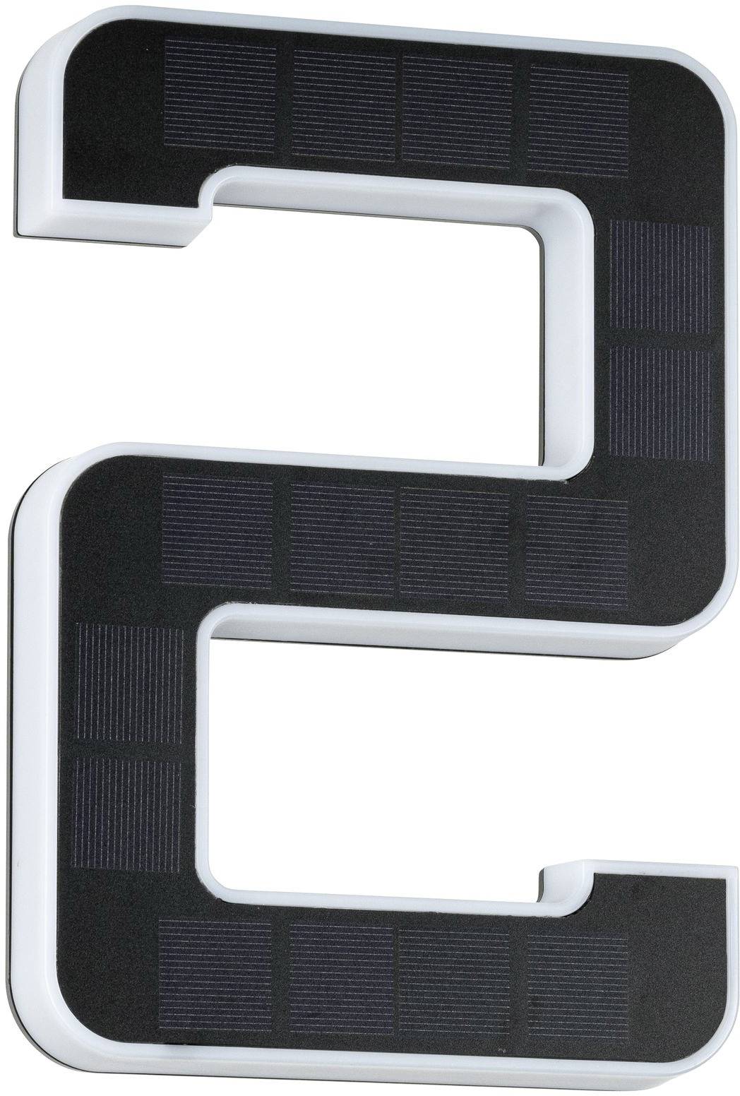 Paulmann 79843 Solar-Hausnummernleuchte 0.20W Warmweiß Schwarz