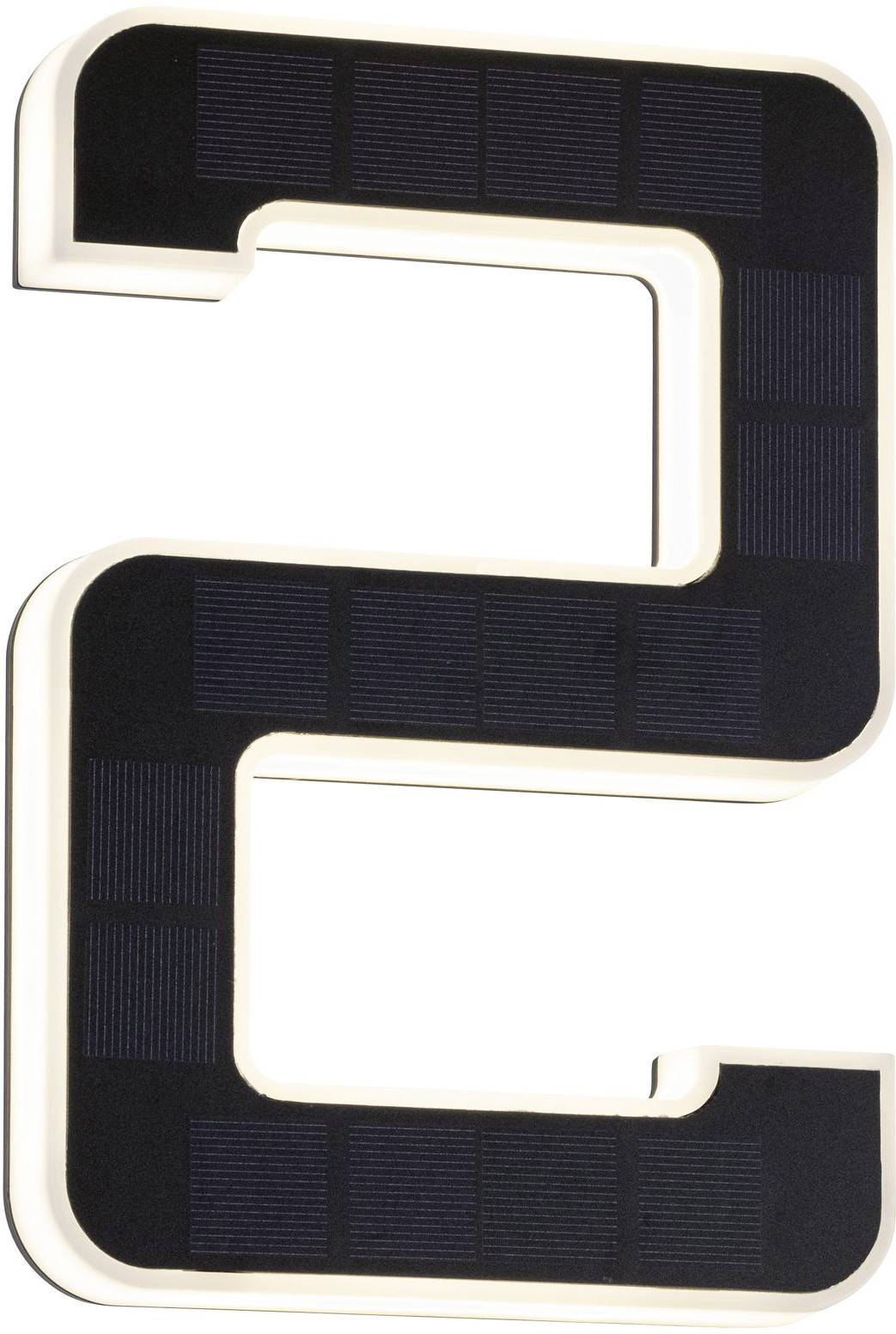 Paulmann 79843 Solar-Hausnummernleuchte 0.20W Warmweiß Schwarz