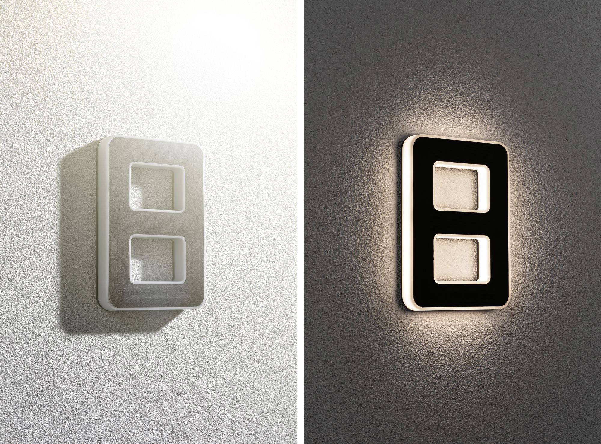 Paulmann 79849 Solar-Hausnummernleuchte 0.20 W Warmweiß Schwarz