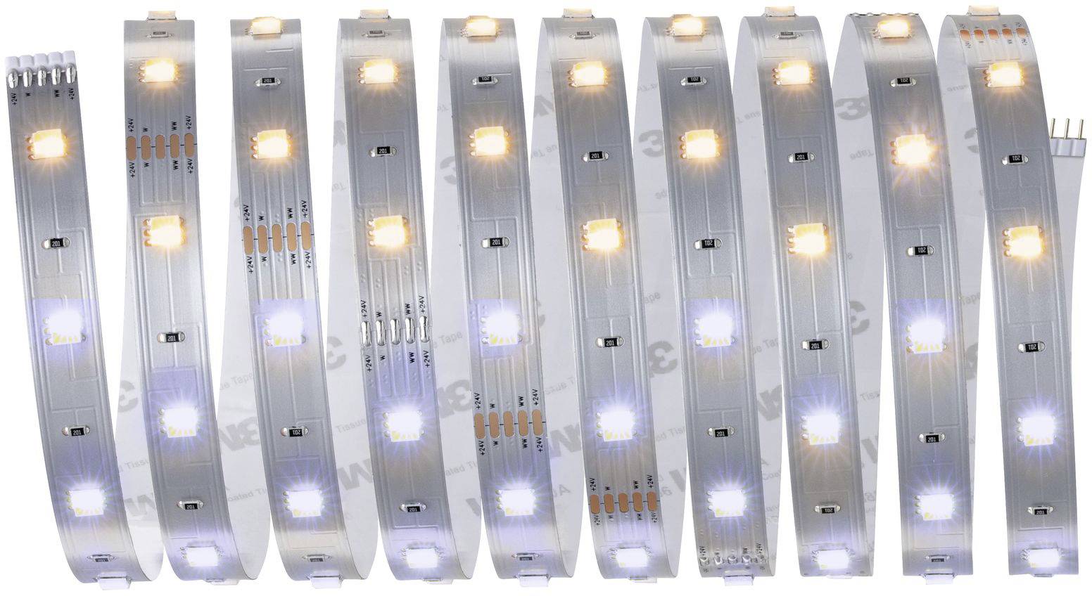 Paulmann 79860 LED-Streifen-Basisset mit Stecker 24V 3m Warmweiß 1 Set