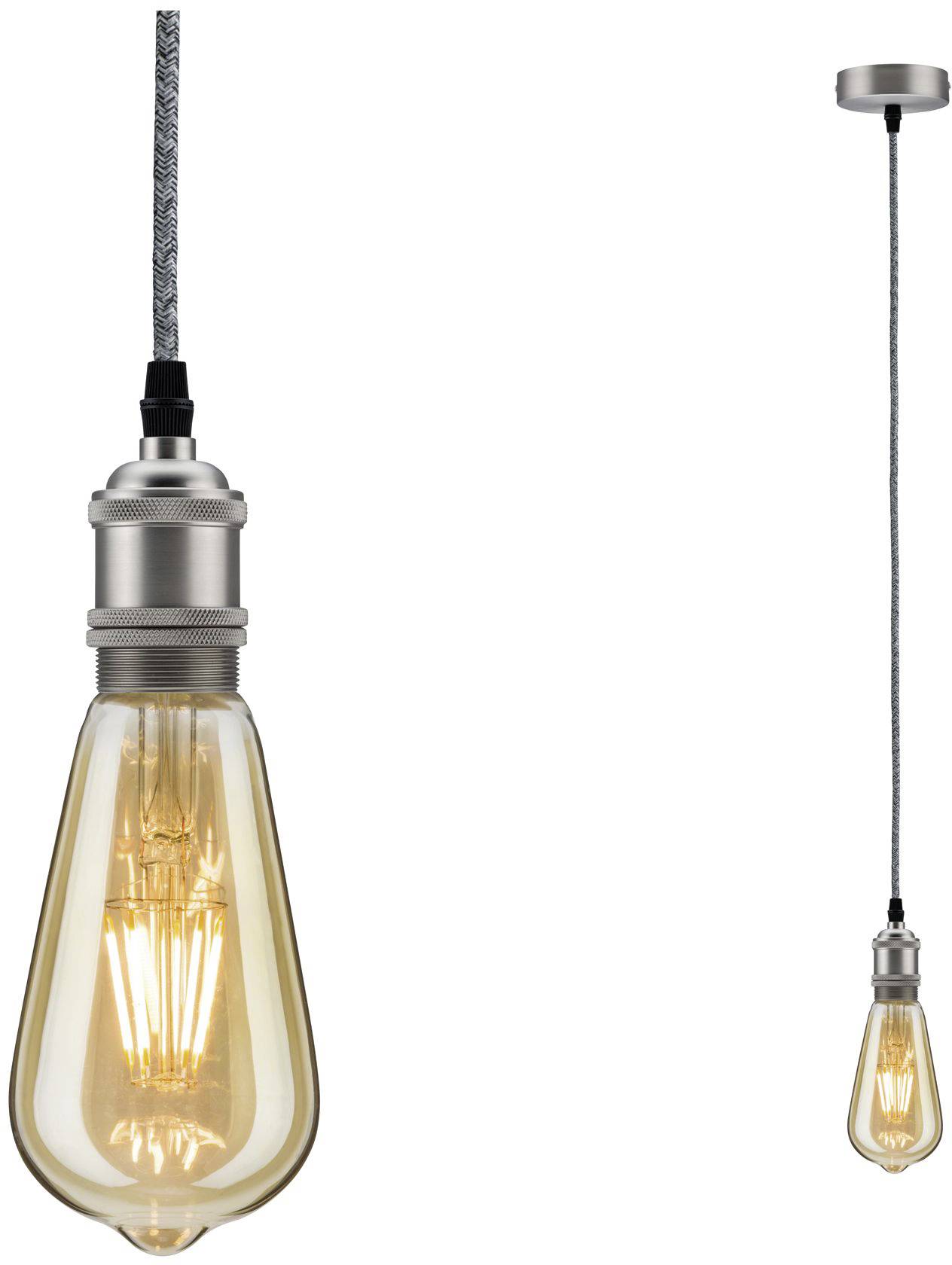 Paulmann Eldar 50385 Pendelleuchte LED E27 Grau, Nickel