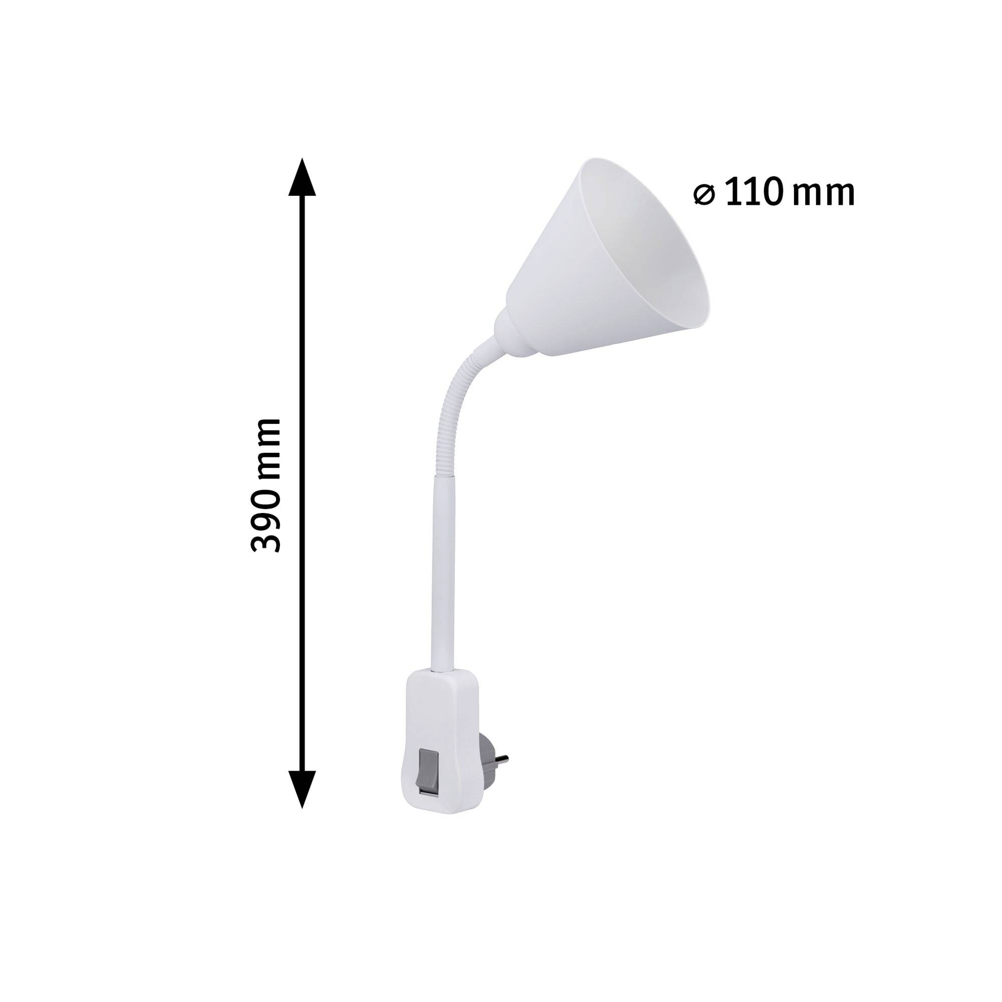 Paulmann Steckerl Junus Steckdosenlampe LED E14 Weiß