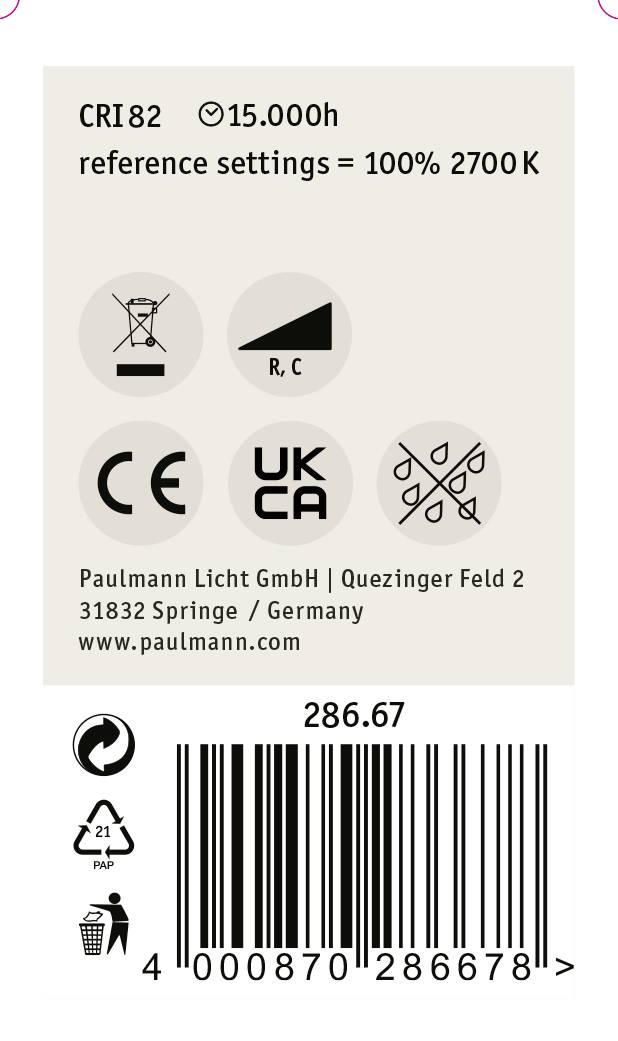Paulmann 28667 LED EEK F (A - G) E14 Tropfenform 4.8 W = 38 W Warmweiß (Ø x H) 45 mm x 78 mm 1 St.