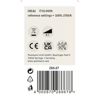 Paulmann 28667 LED EEK F (A - G) E14 Tropfenform 4.8 W = 38 W Warmweiß (Ø x H) 45 mm x 78 mm 1 St. Paulmann 28667 LED EEK F (A - G) E14 Tropfenform 4.8 W = 38 W Warmweiß (Ø x H) 45 mm x 78 mm 1 St.