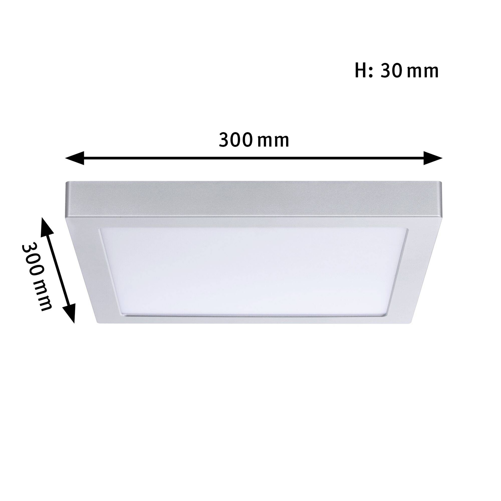 Paulmann Abia 70982 LED-Panel 22W Warmweiß Chrom (matt)