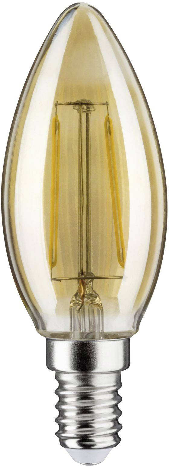 Paulmann 28704 LED EEK F (A - G) E14 Kerzenform 2.6W = 26W Gold (Ø x H) 35mm x 98mm 1St.