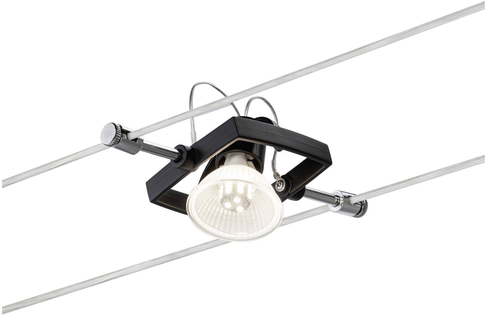 Paulmann Wire Set MacII Seil-Komplettsystem GU5.3 LED Schwarz (matt)