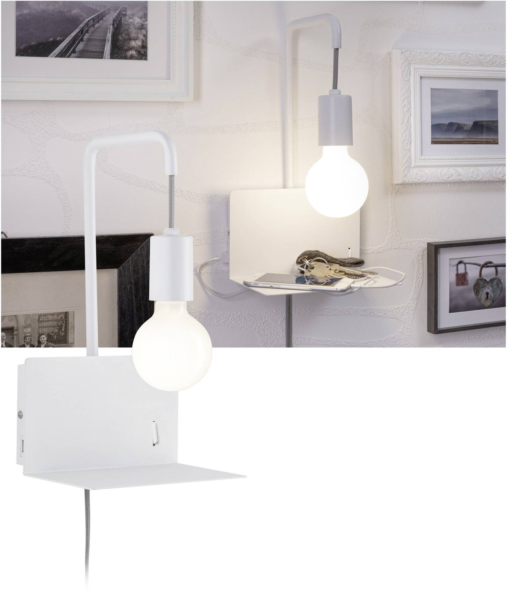 Paulmann Calvani 79812 Wandleuchte E27 LED Weiß