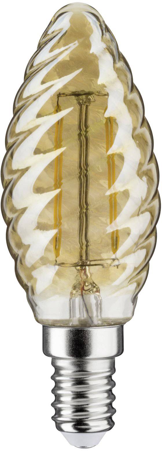 Paulmann 28708 LED EEK F (A - G) E14 Kerzenform 2.6W = 26W Gold (Ø x H) 35mm x 98mm 1St.