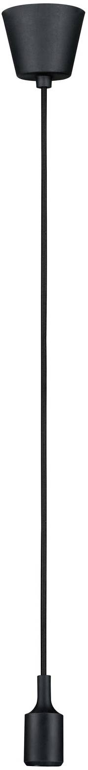 Schwarzes Pendelleuchten-Kabel ohne Leuchtmittel, schlichtes Design, geeignet zur individuellen Lampengestaltung in Wohnräumen.