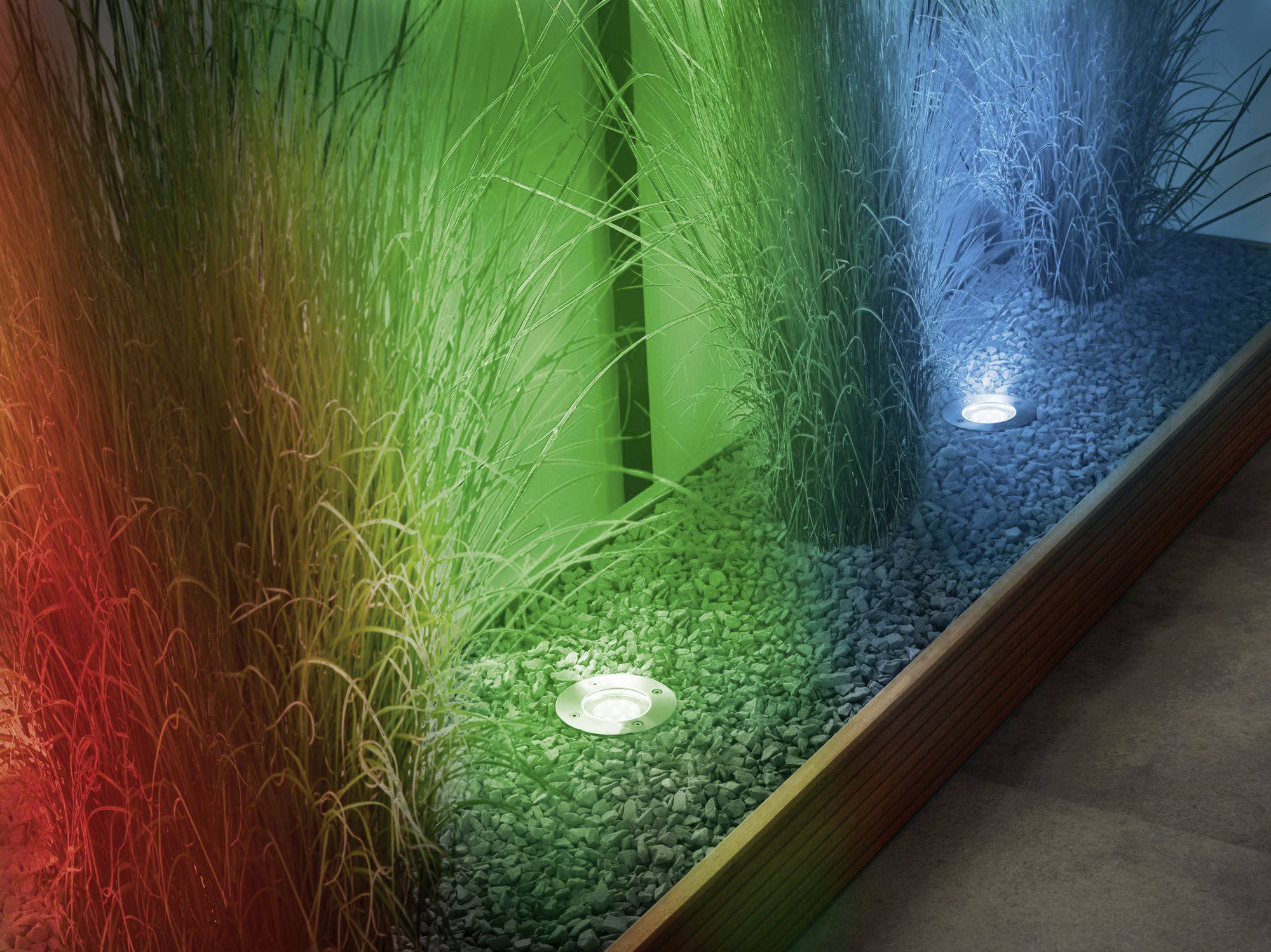 Paulmann Boden Einbauleuchte 94274 Beleuchtungssystem Plug & Shine ZigBee LED 3.6W Warmweiß Silber