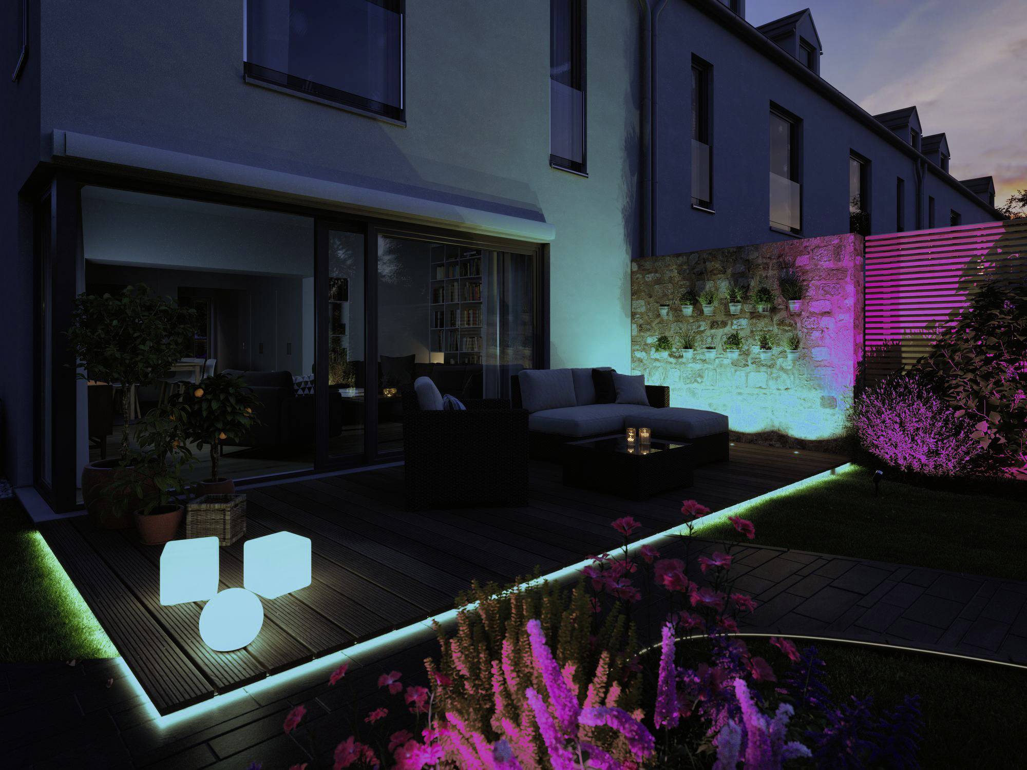 Paulmann Boden Einbauleuchte 94274 Beleuchtungssystem Plug & Shine ZigBee LED 3.6W Warmweiß Silber