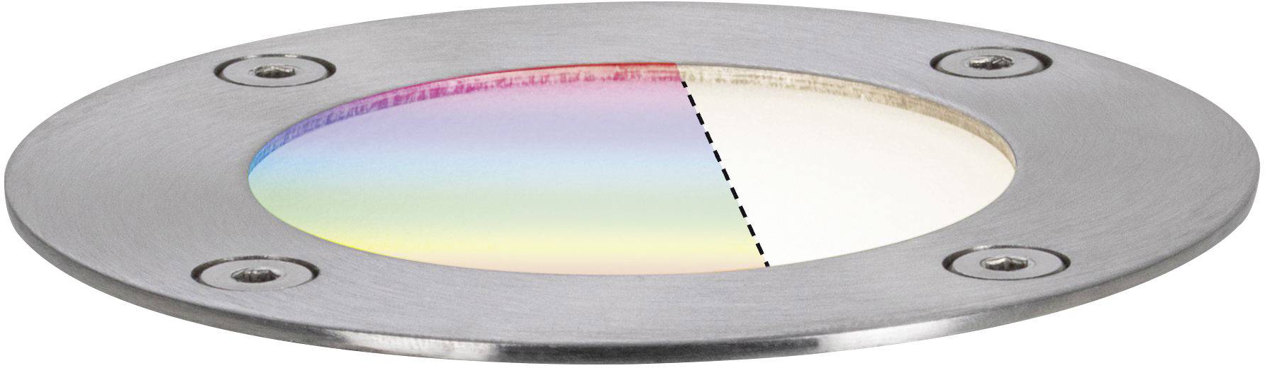 Paulmann Boden Einbauleuchte 94274 Beleuchtungssystem Plug & Shine ZigBee LED 3.6W Warmweiß Silber