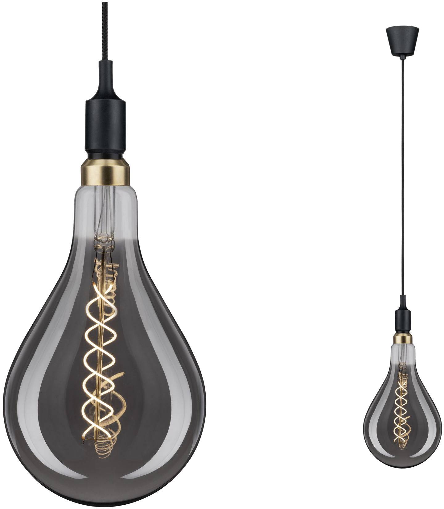 Paulmann Ketil 50381 Pendelleuchte LED E27 Schwarz